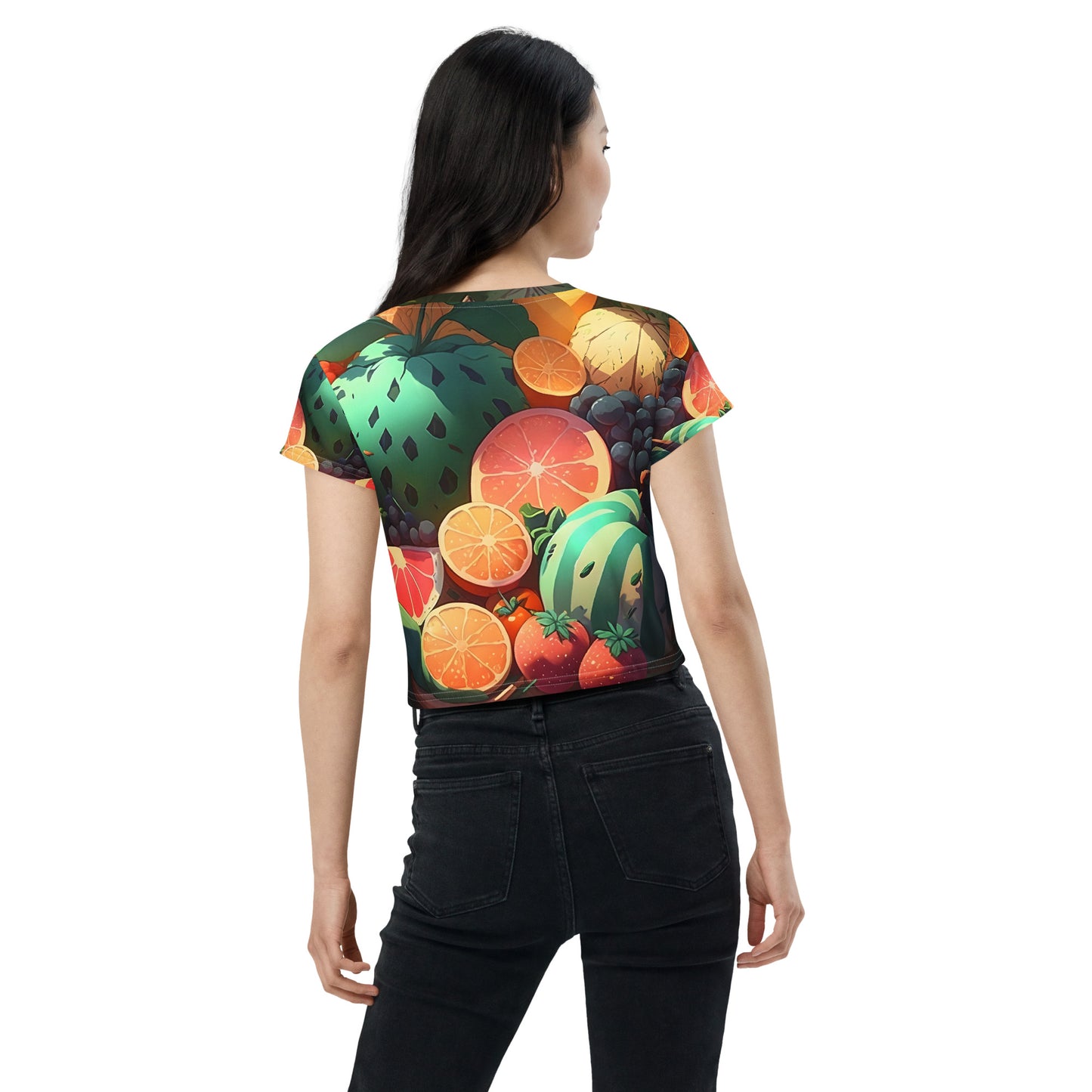 FRUITY VEGGIE #1 (Women's Crop Tee)