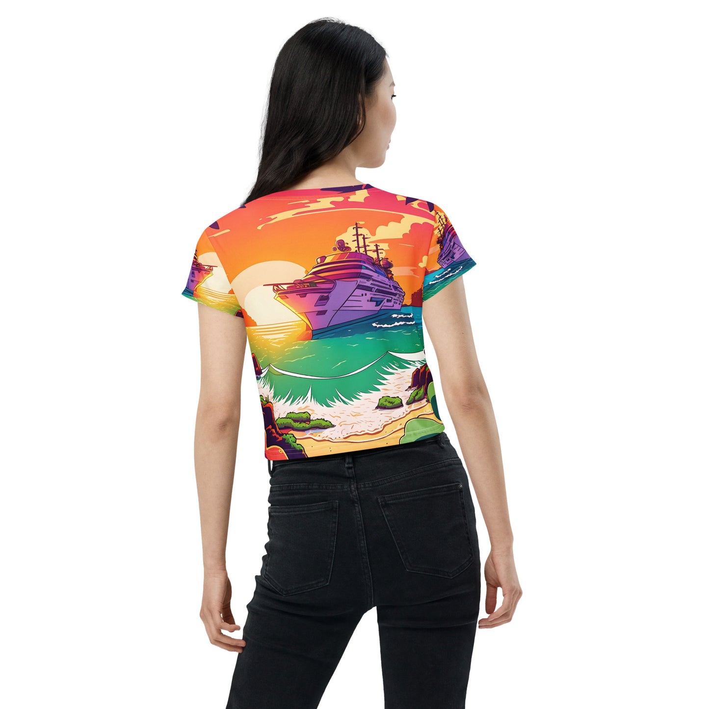 BEACH CRUISER Women's Crop Tee