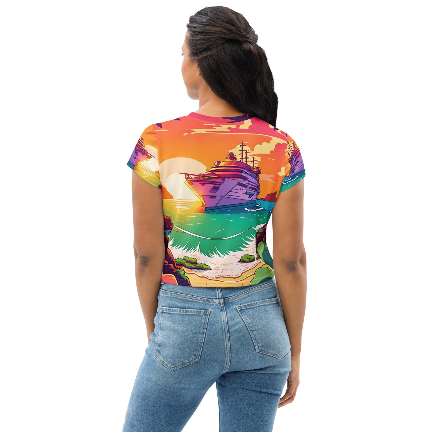 BEACH CRUISER Women's Crop Tee