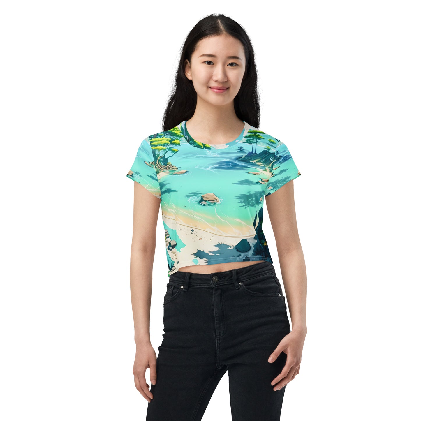 LAGOON LOVER #1 (Women's Crop Tee)