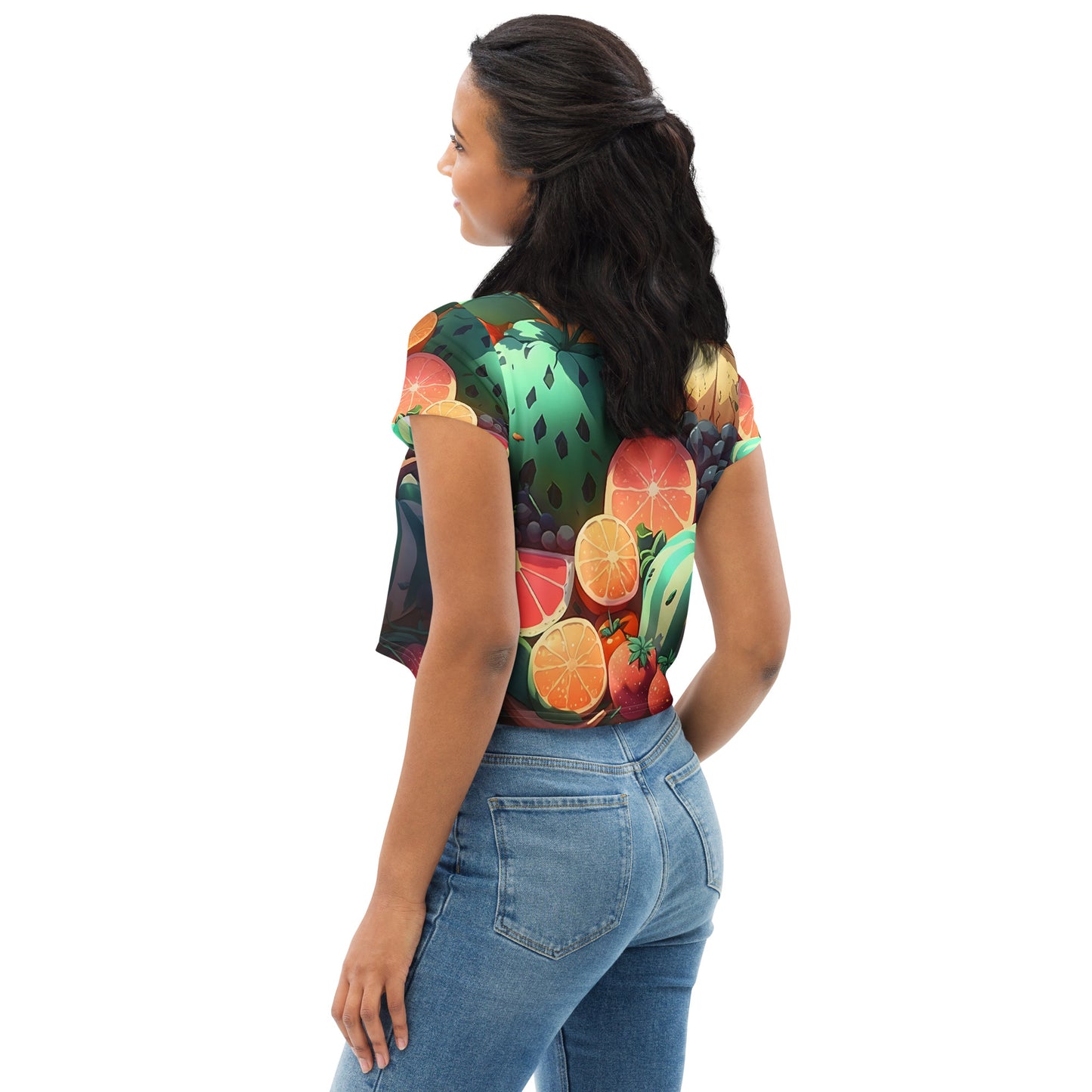 FRUITY VEGGIE #1 (Women's Crop Tee)