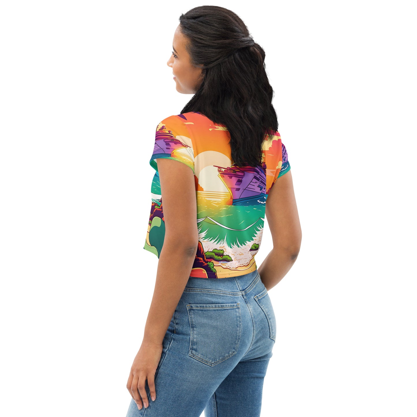 BEACH CRUISER Women's Crop Tee