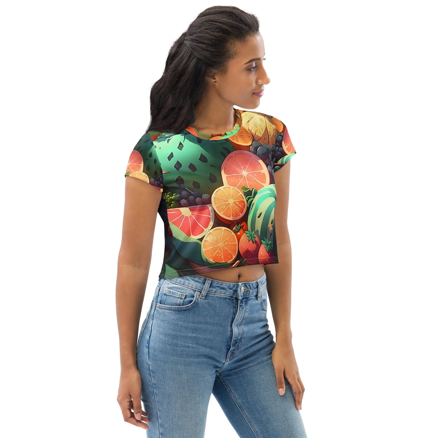 FRUITY VEGGIE #1 (Women's Crop Tee)