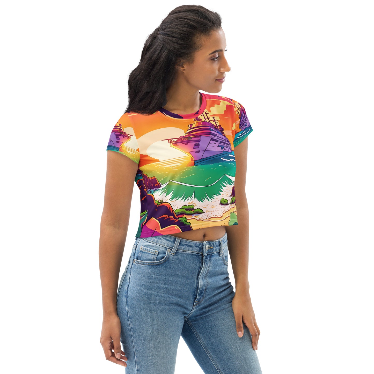 BEACH CRUISER Women's Crop Tee