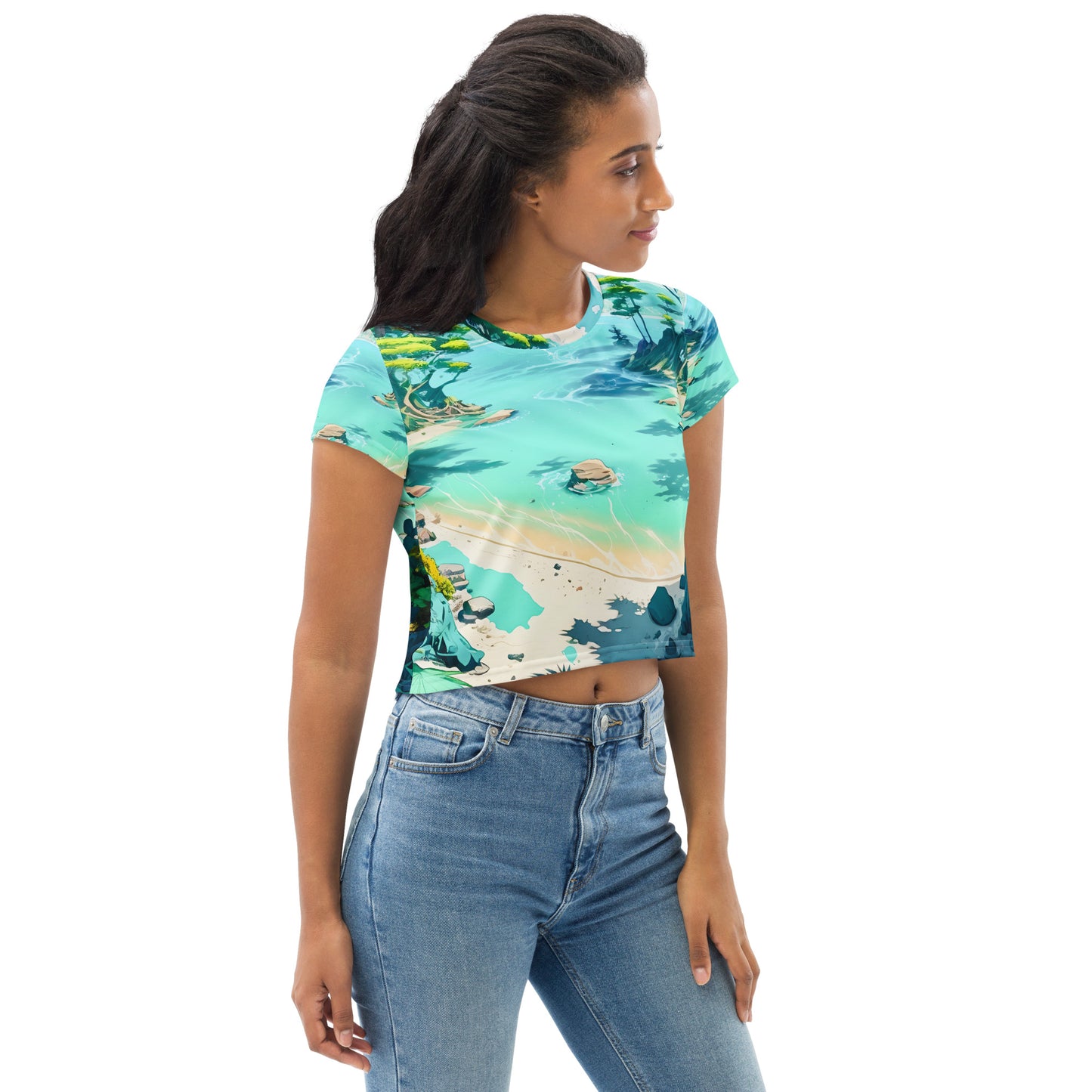 LAGOON LOVER #1 (Women's Crop Tee)