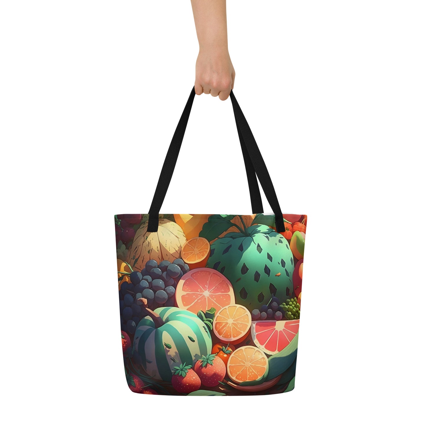 FRUITY VEGGIE #1 (Large Tote Bag)