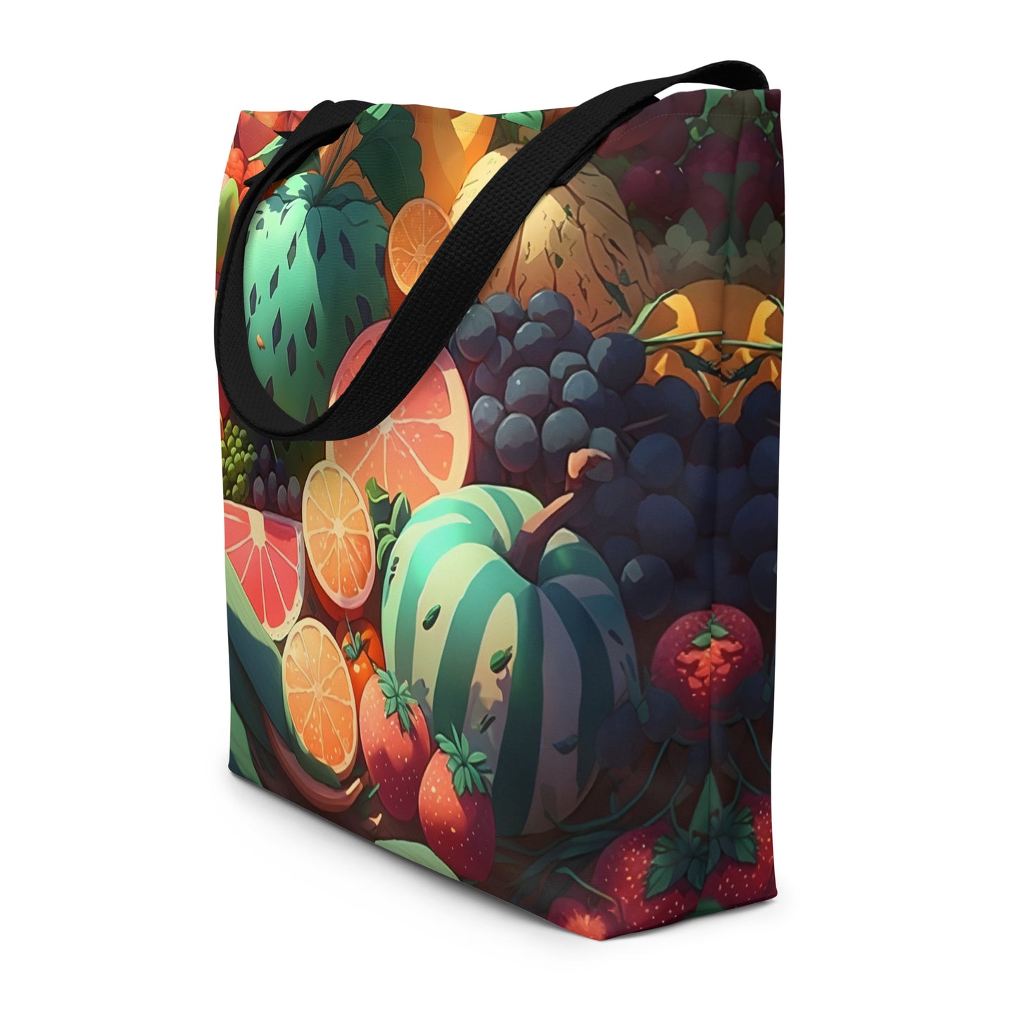 FRUITY VEGGIE #1 (Large Tote Bag)