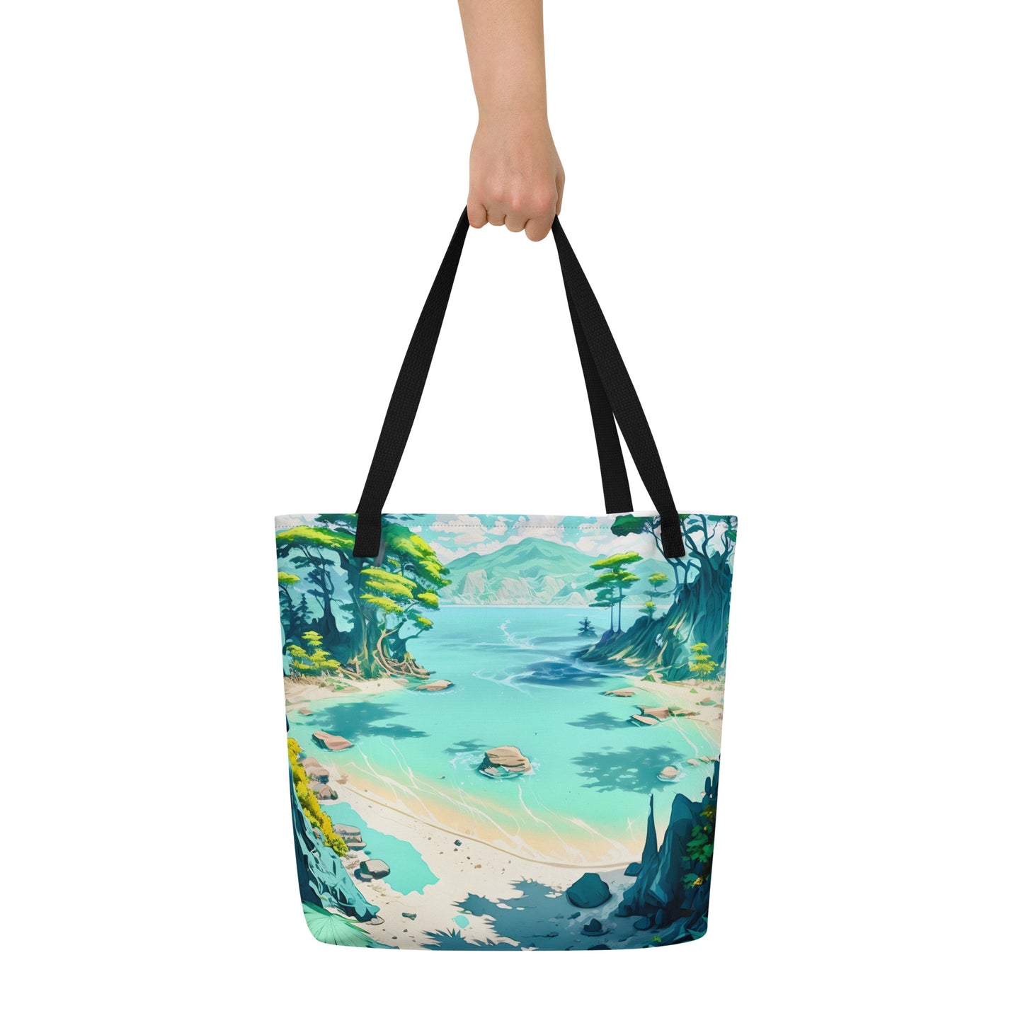 LAGOON LOVER #1 (Large Tote Bag)