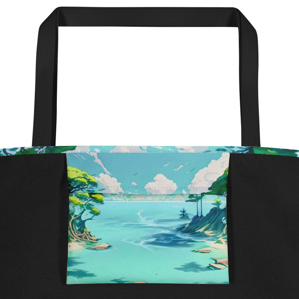 LAGOON LOVER #1 (Large Tote Bag)