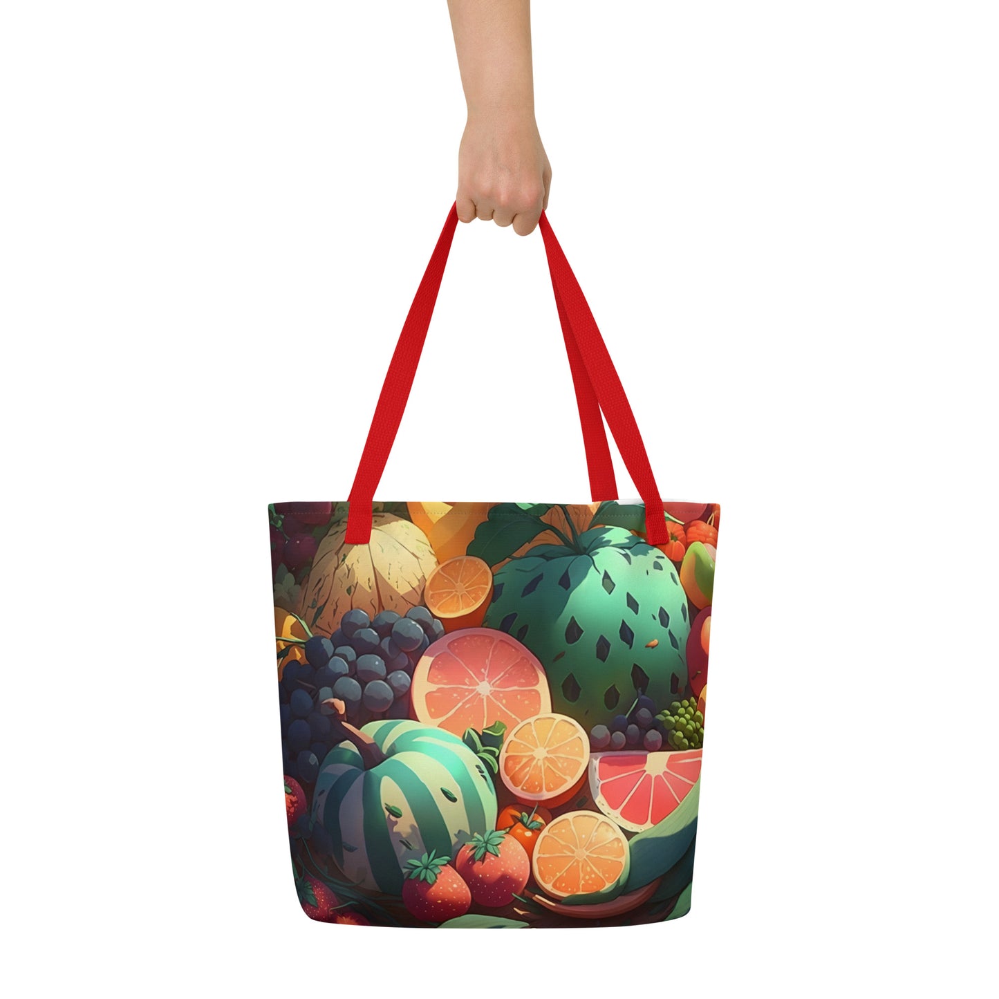 FRUITY VEGGIE #1 (Large Tote Bag)