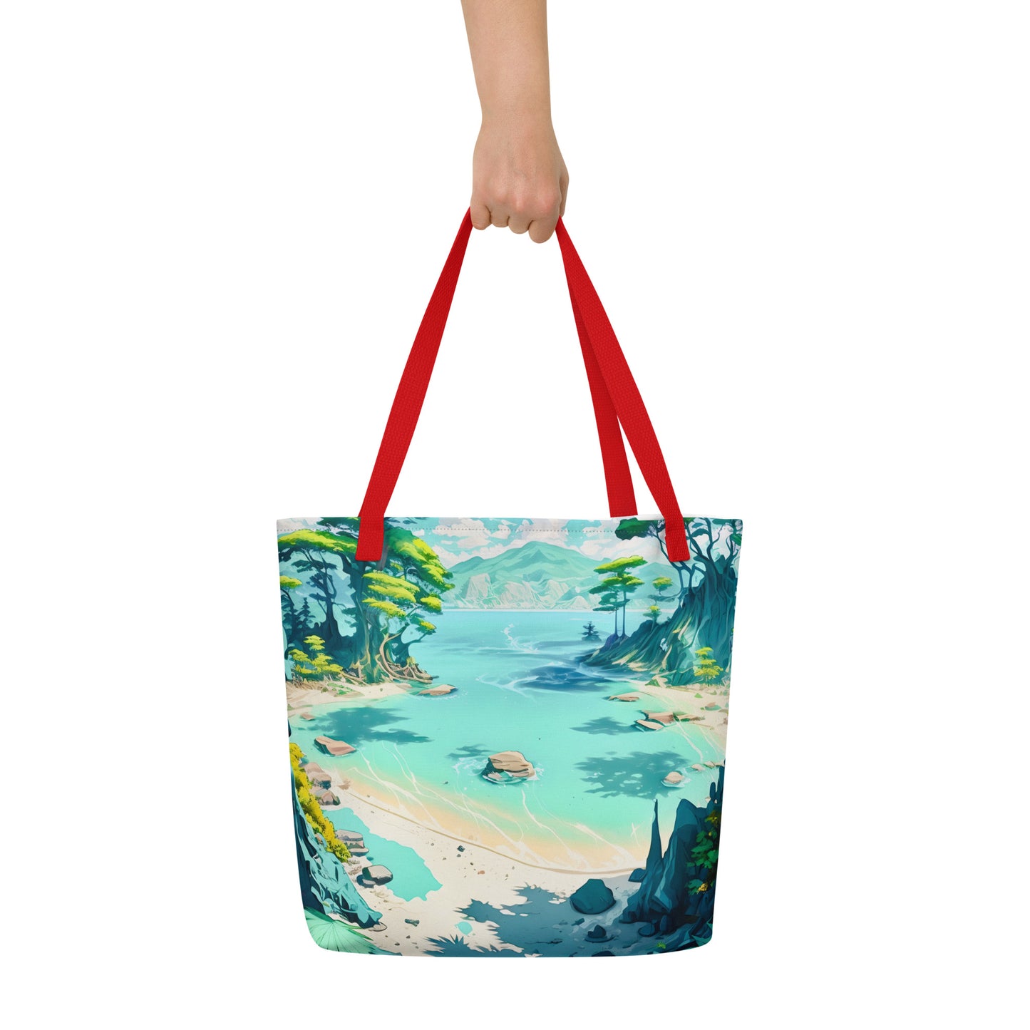 LAGOON LOVER #1 (Large Tote Bag)