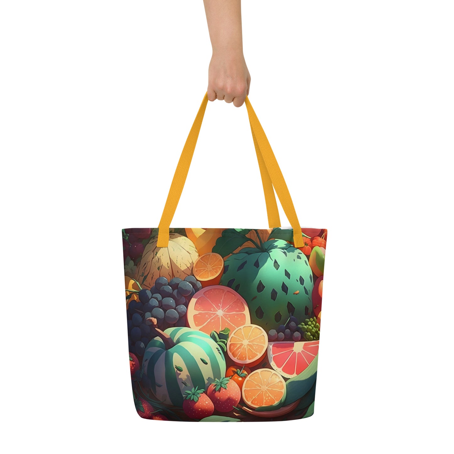 FRUITY VEGGIE #1 (Large Tote Bag)