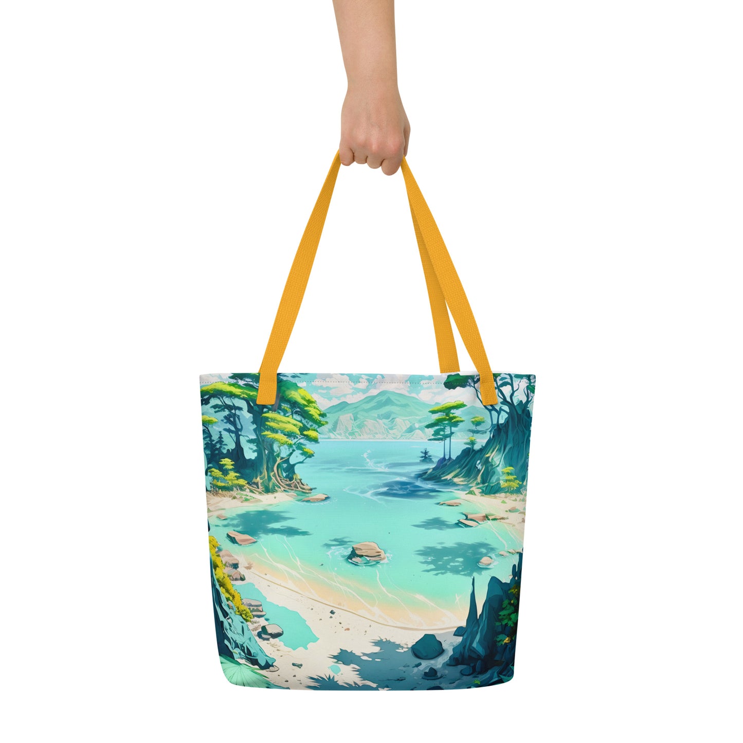 LAGOON LOVER #1 (Large Tote Bag)