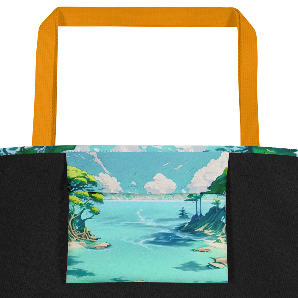 LAGOON LOVER #1 (Large Tote Bag)