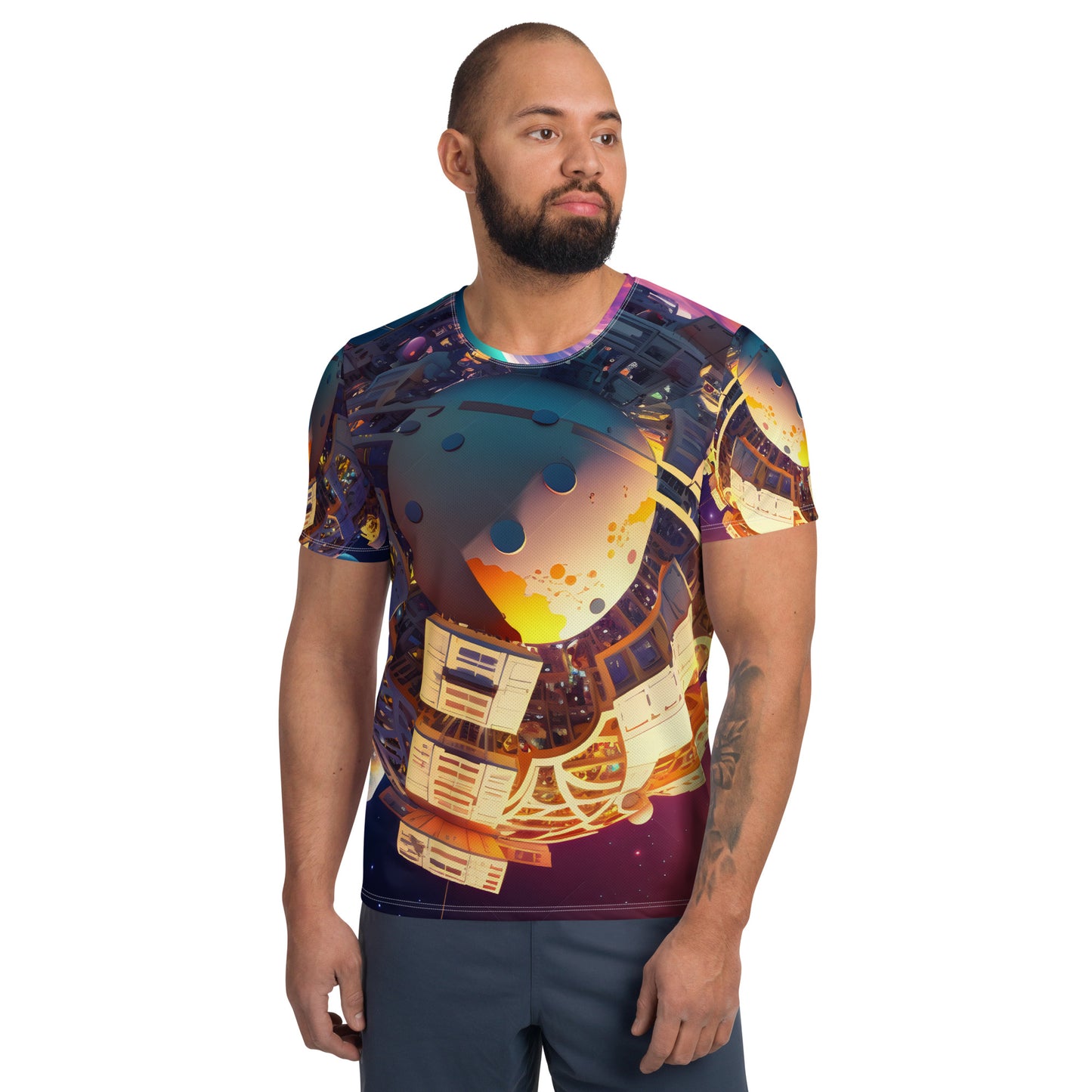 SPACE EXPLORER #1 (Men's Athletic T-Shirt)