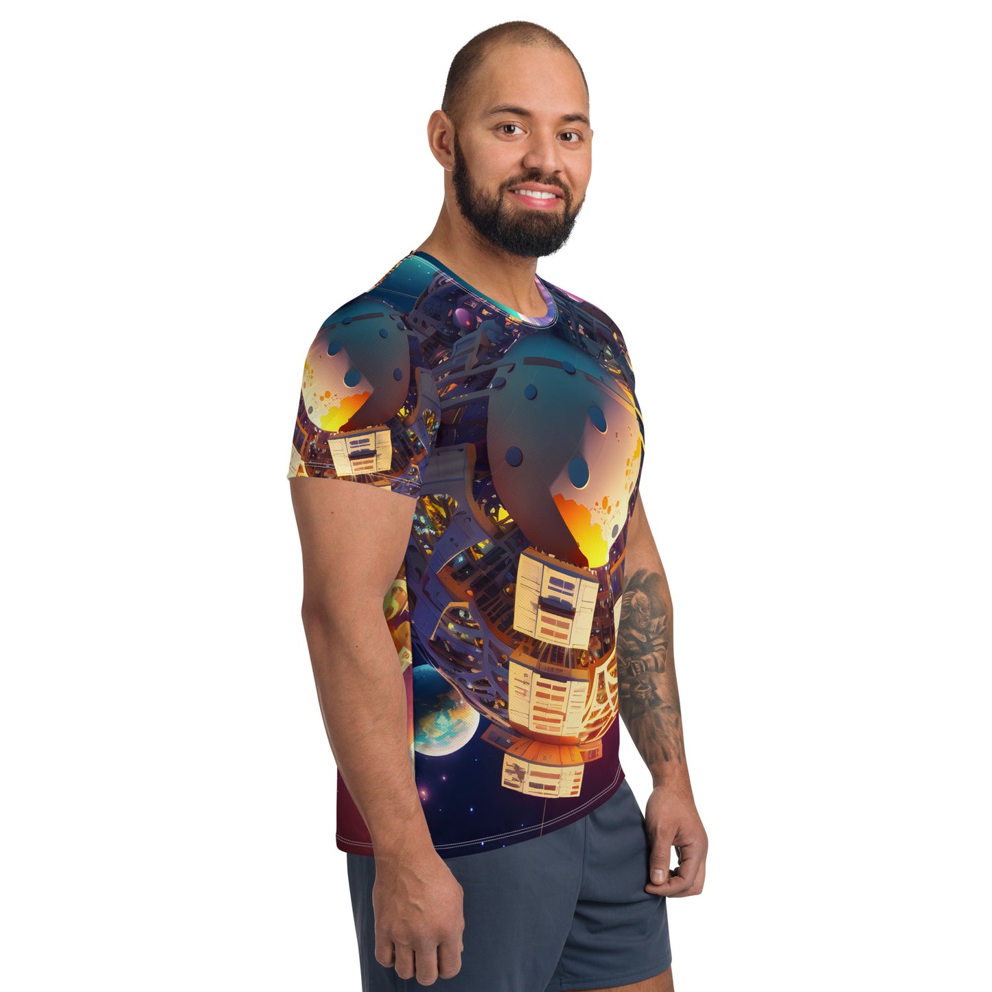 SPACE EXPLORER #1 (Men's Athletic T-Shirt)