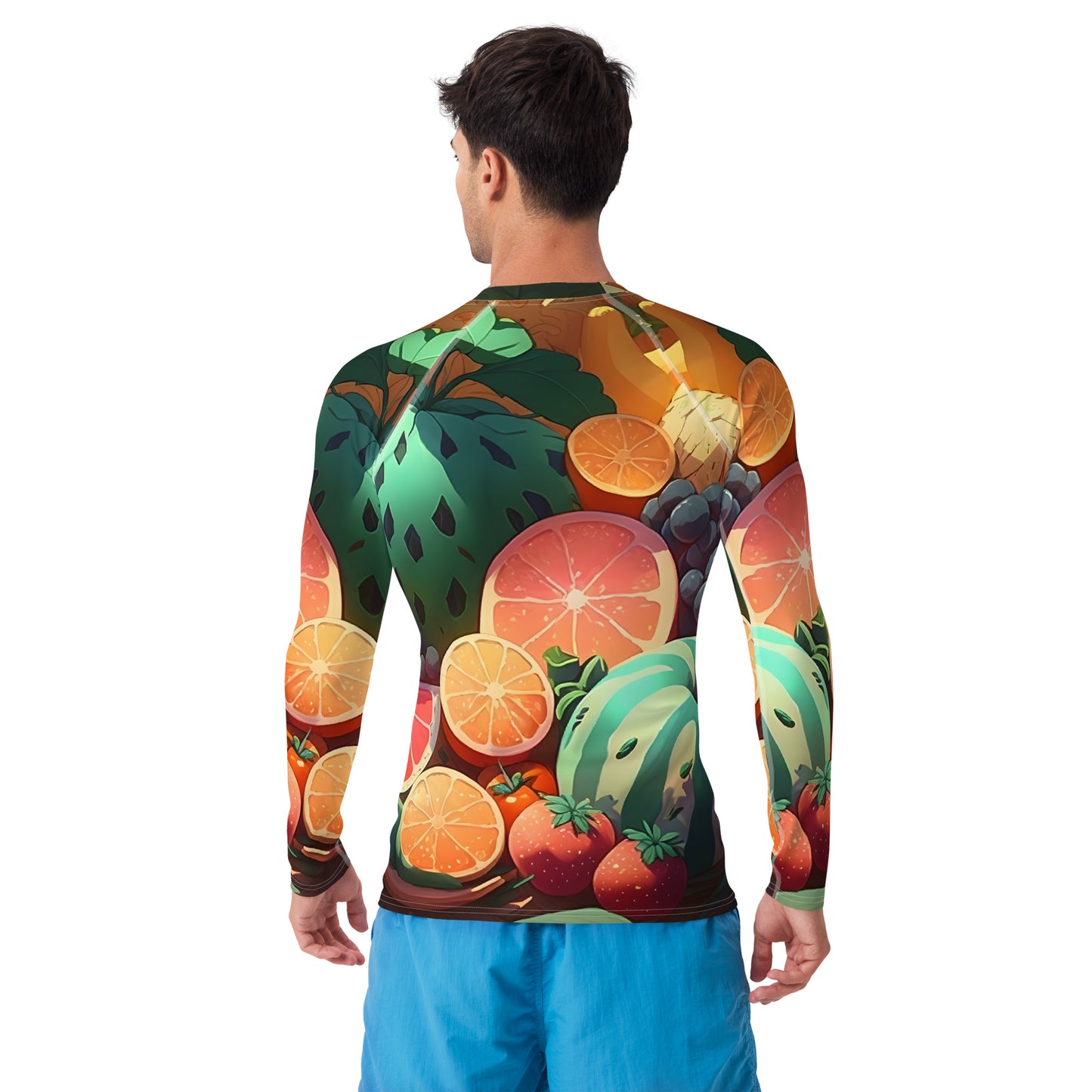 FRUITY VEGGIE #1 (Men's Long-Sleeve Rash Guard)