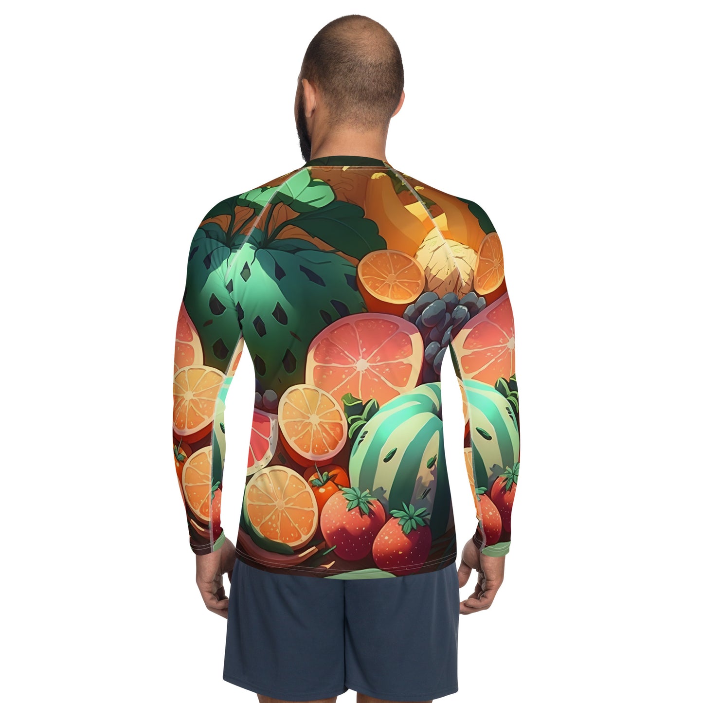 FRUITY VEGGIE #1 (Men's Long-Sleeve Rash Guard)