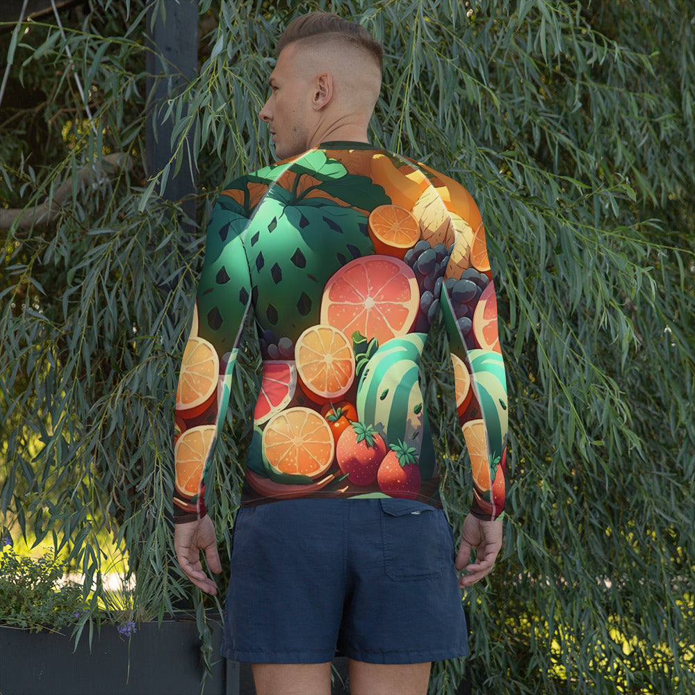 FRUITY VEGGIE #1 (Men's Long-Sleeve Rash Guard)