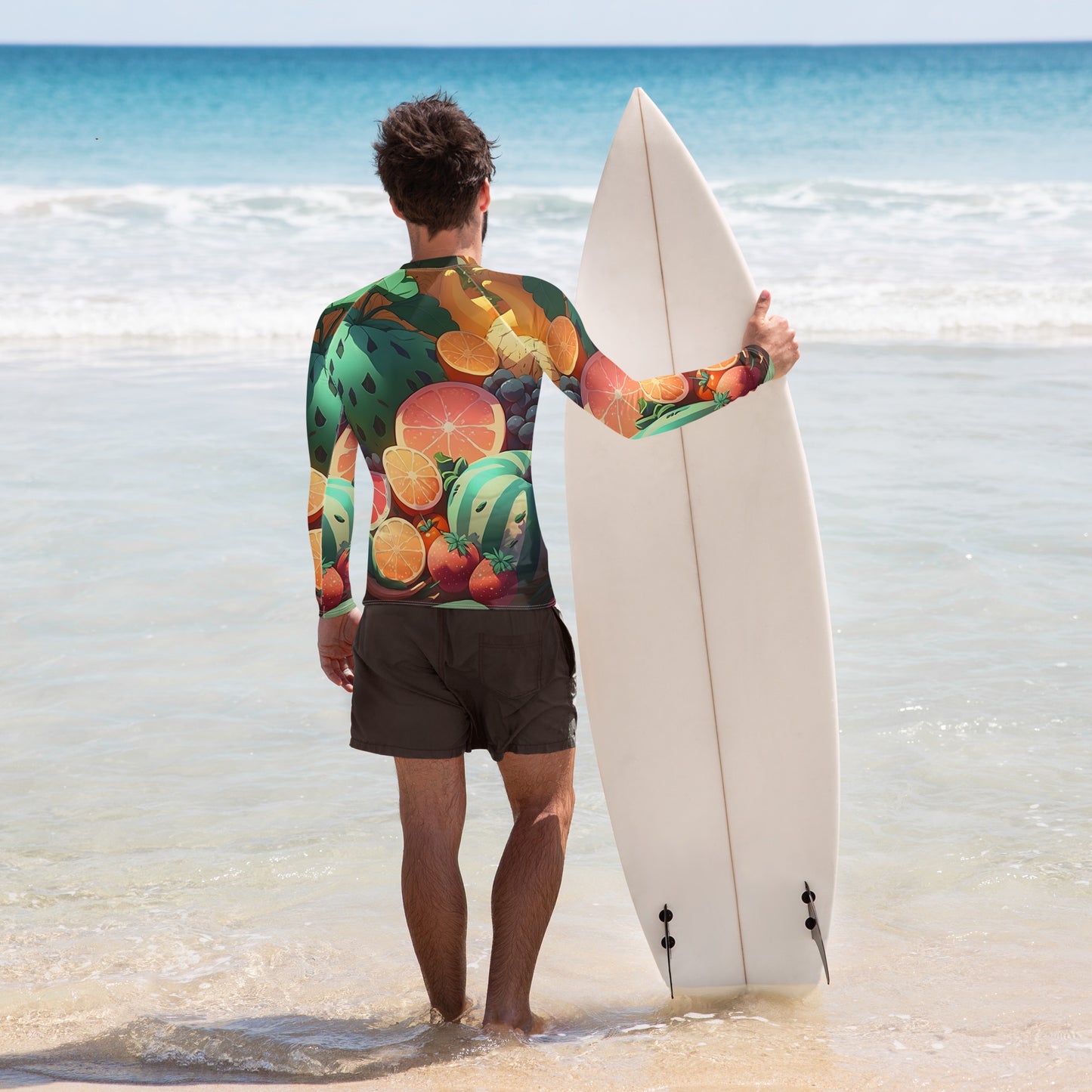 FRUITY VEGGIE #1 (Men's Long-Sleeve Rash Guard)