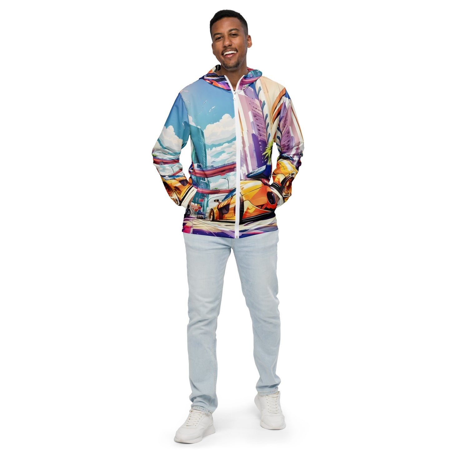 CITY HUNTER Men’s Lightweight Windbreaker