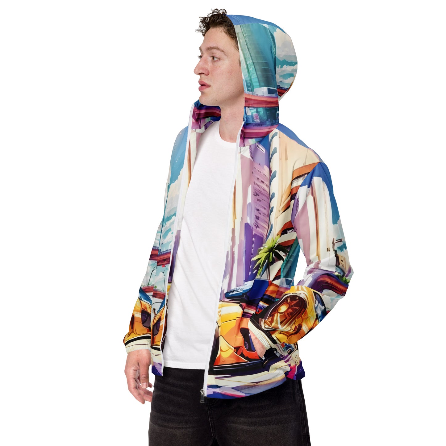 CITY HUNTER Men’s Lightweight Windbreaker
