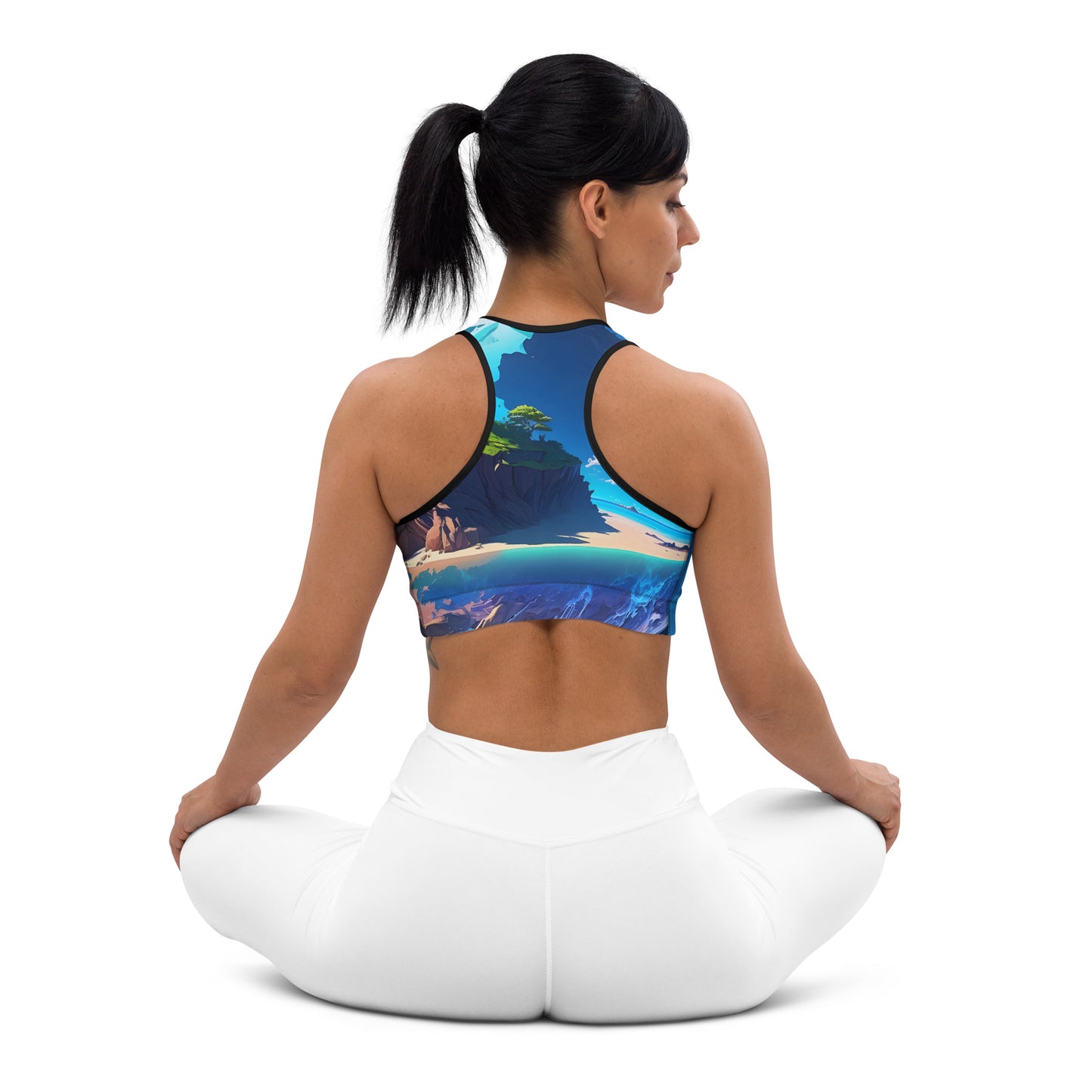 Padded Sports Bra For Women (VIVID DREAMER #1, Stylish and Durable)