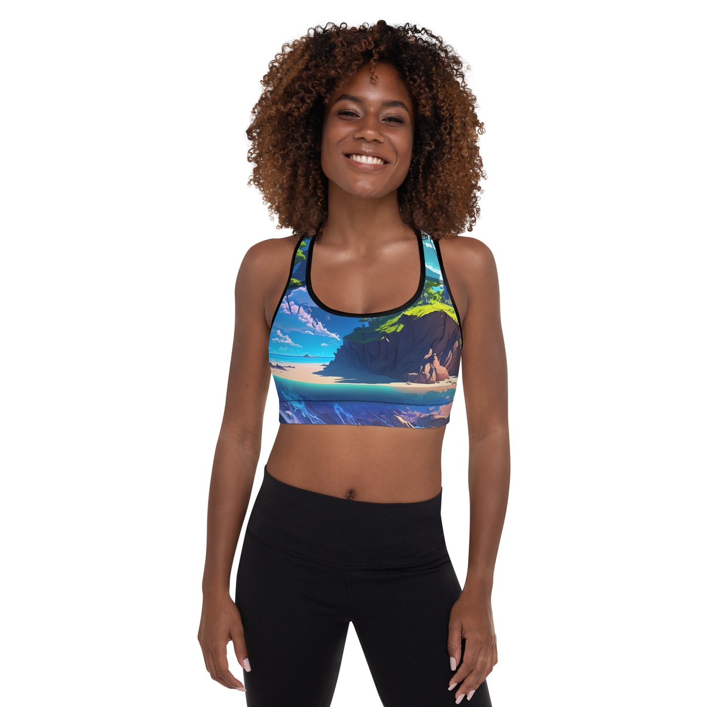Padded Sports Bra For Women (VIVID DREAMER #1, Stylish and Durable)