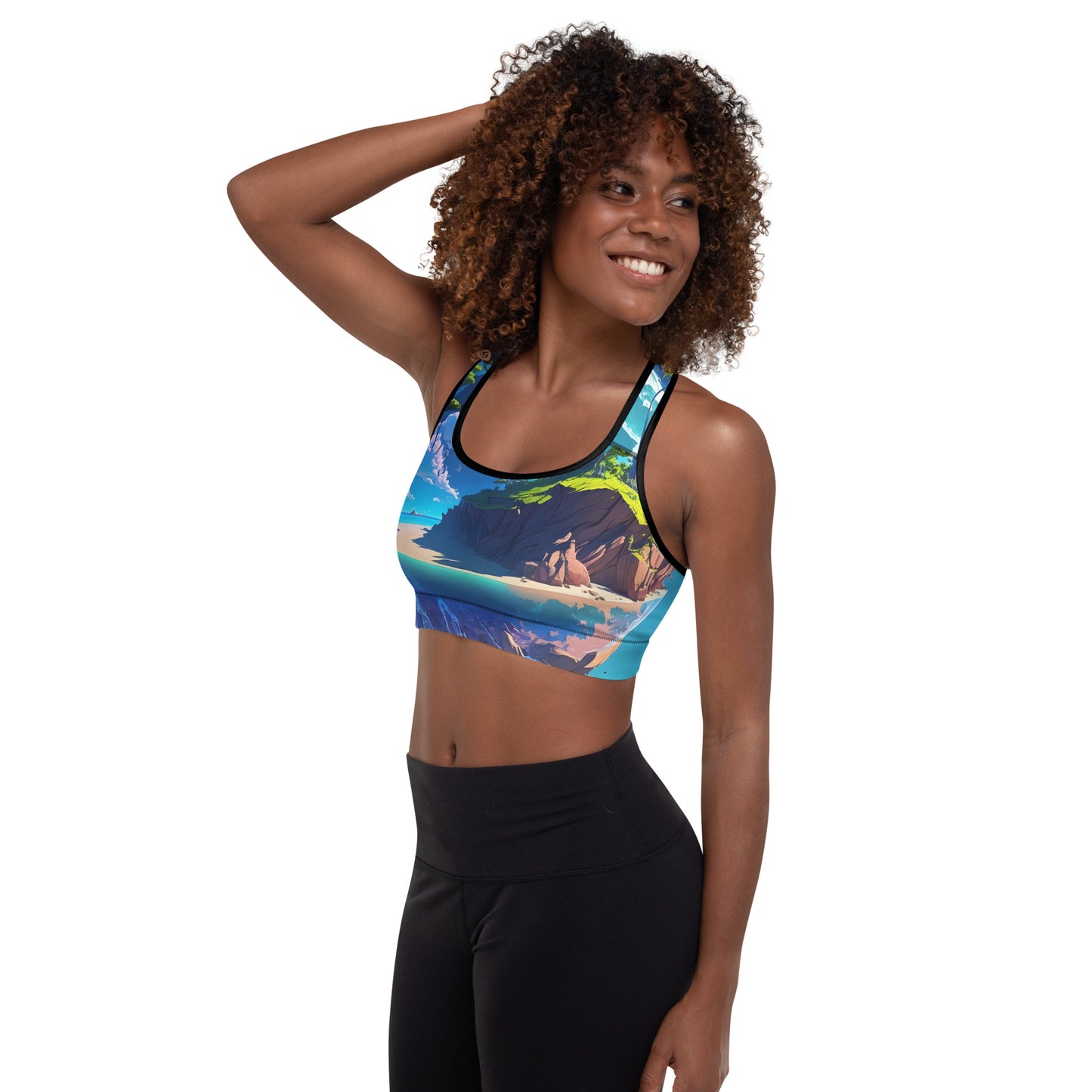 Padded Sports Bra For Women (VIVID DREAMER #1, Stylish and Durable)