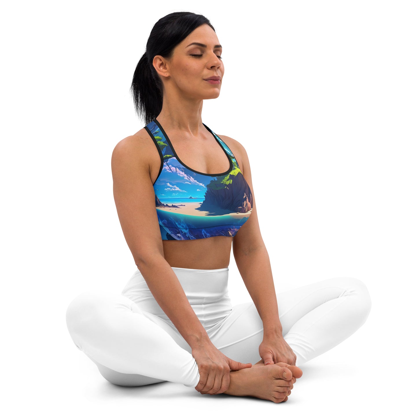 Padded Sports Bra For Women (VIVID DREAMER #1, Stylish and Durable)