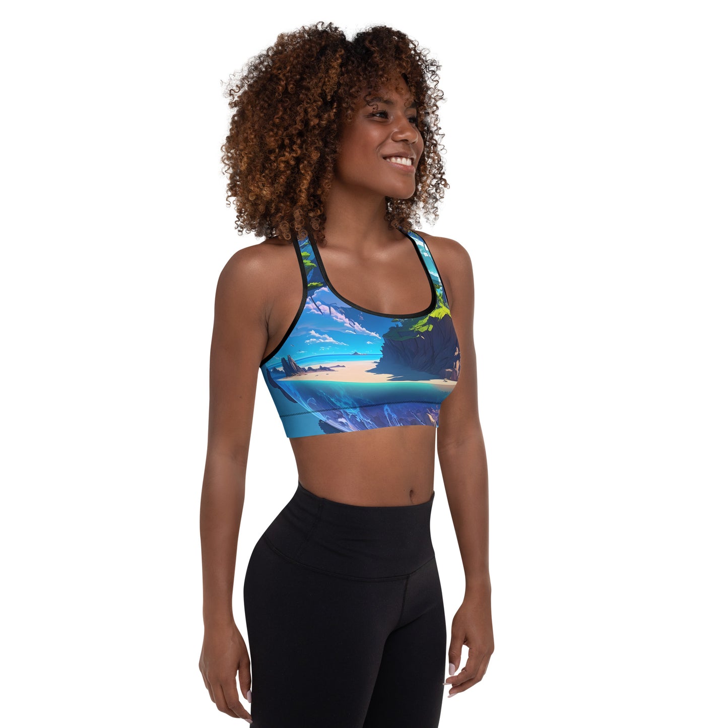 Padded Sports Bra For Women (VIVID DREAMER #1, Stylish and Durable)