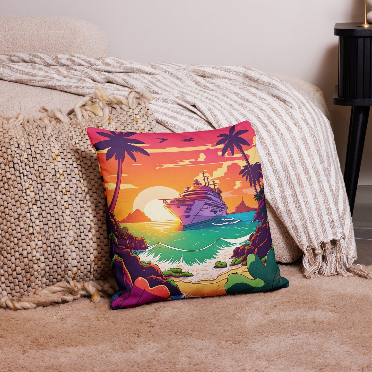 BEACH CRUISER Premium Pillow Case