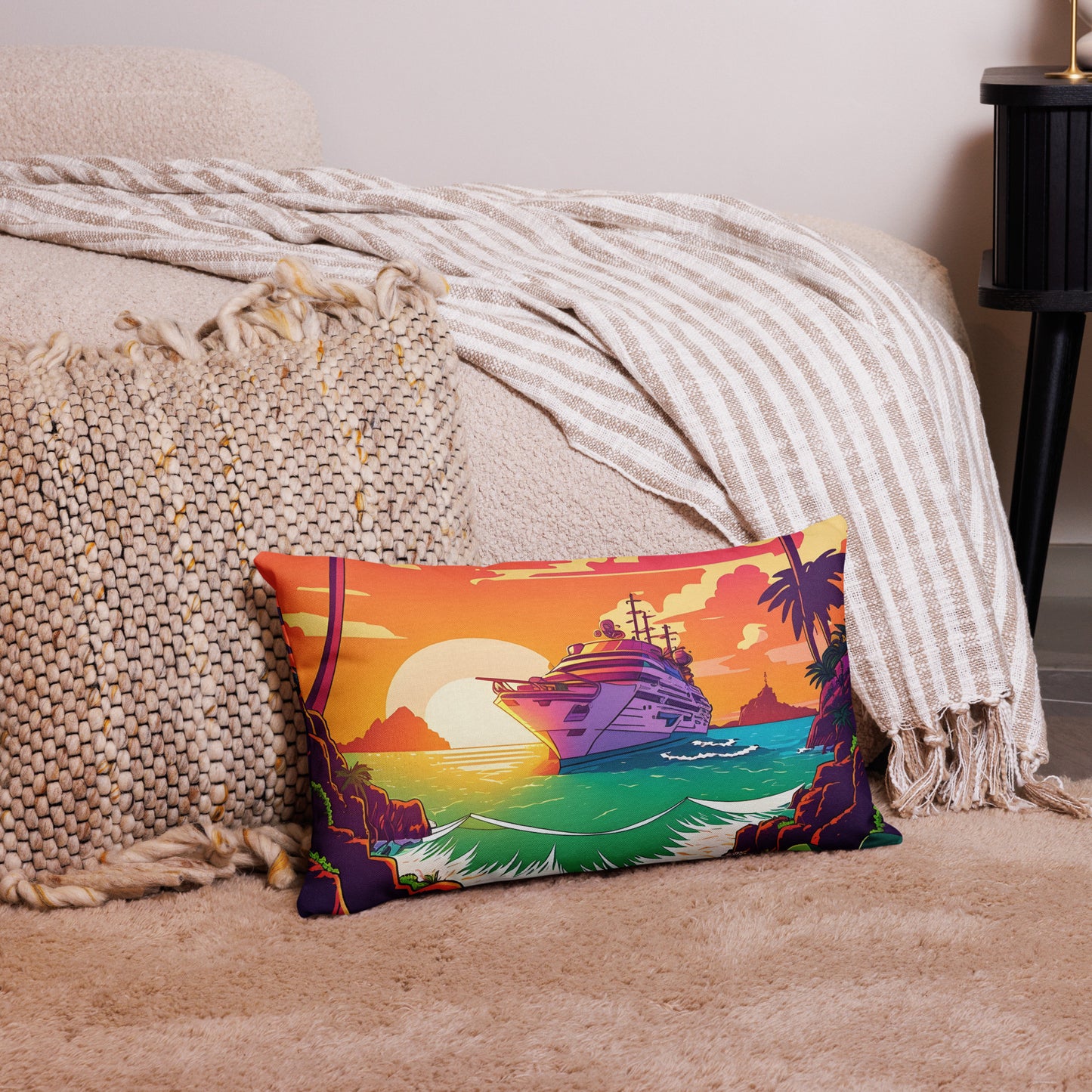 BEACH CRUISER Premium Pillow Case