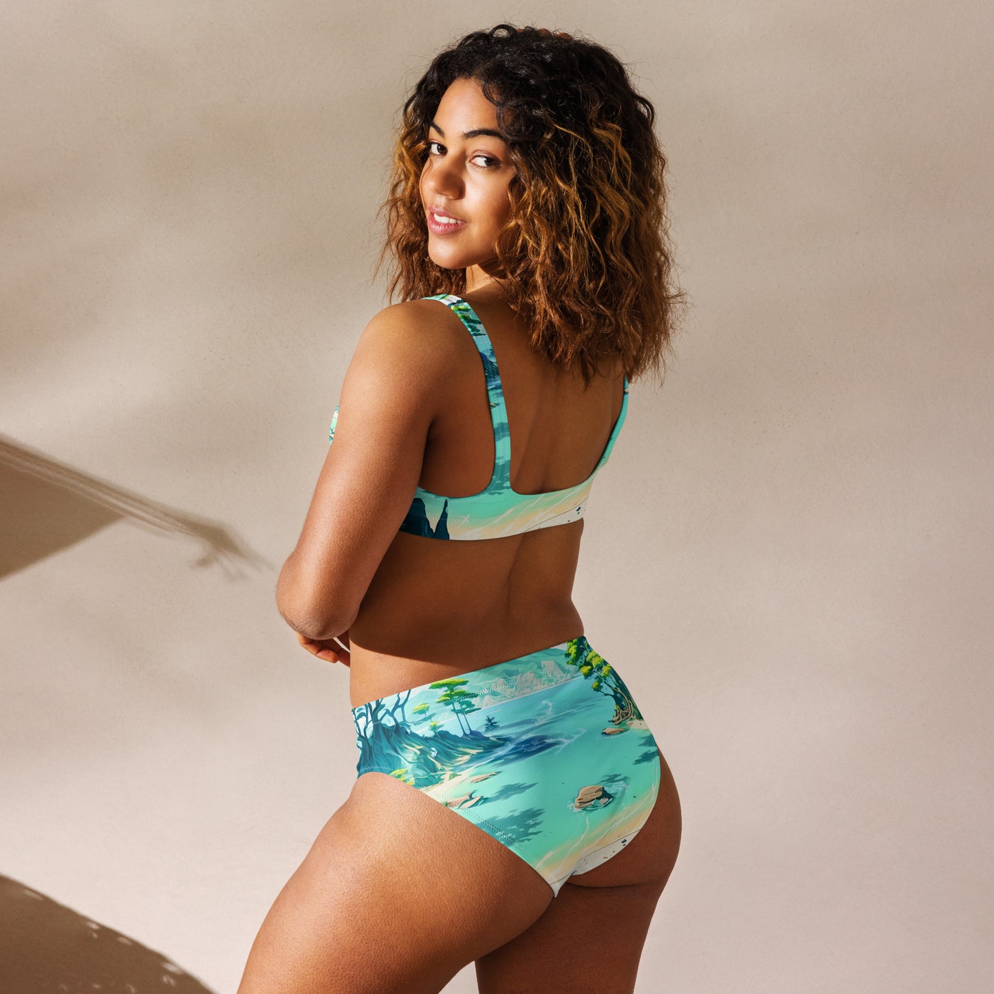 LAGOON LOVER #1 (Women's High-Waisted Bikini)