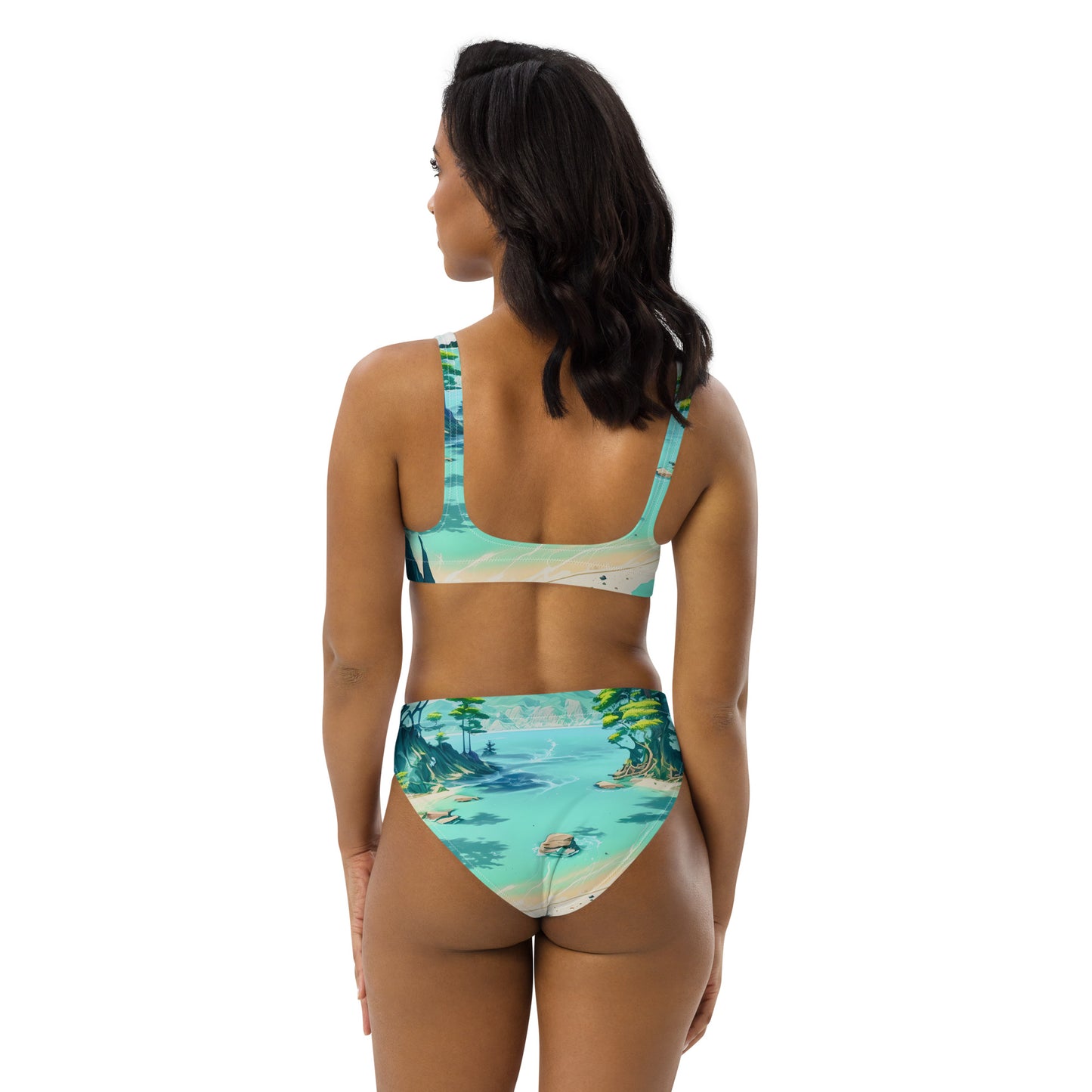 LAGOON LOVER #1 (Women's High-Waisted Bikini)