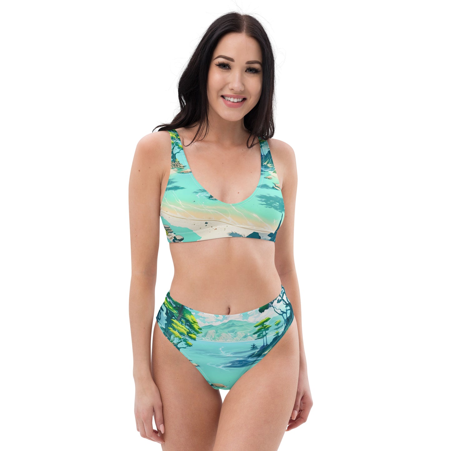 LAGOON LOVER #1 (Women's High-Waisted Bikini)