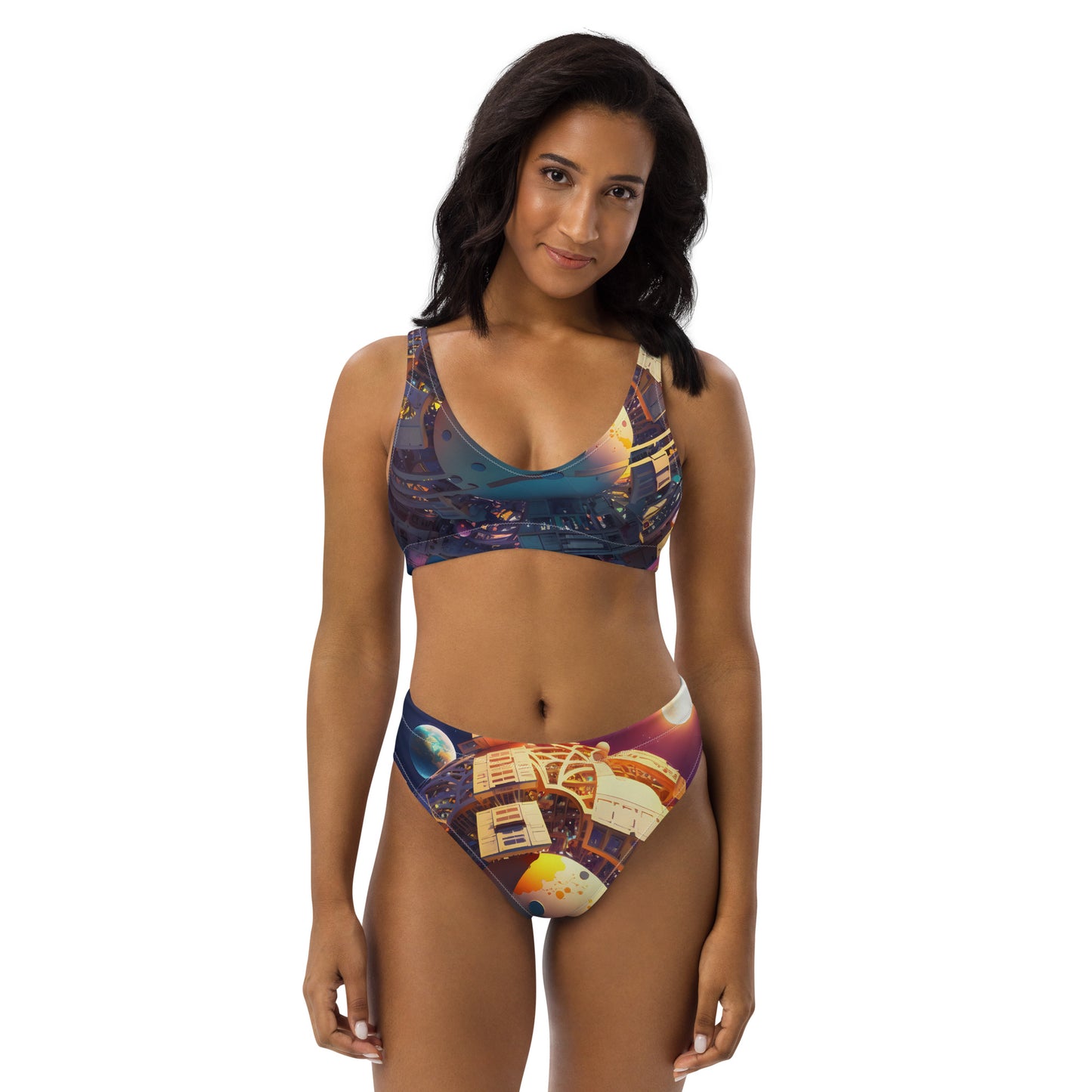 SPACE EXPLORER #1 (Women's High-Waisted Bikini)