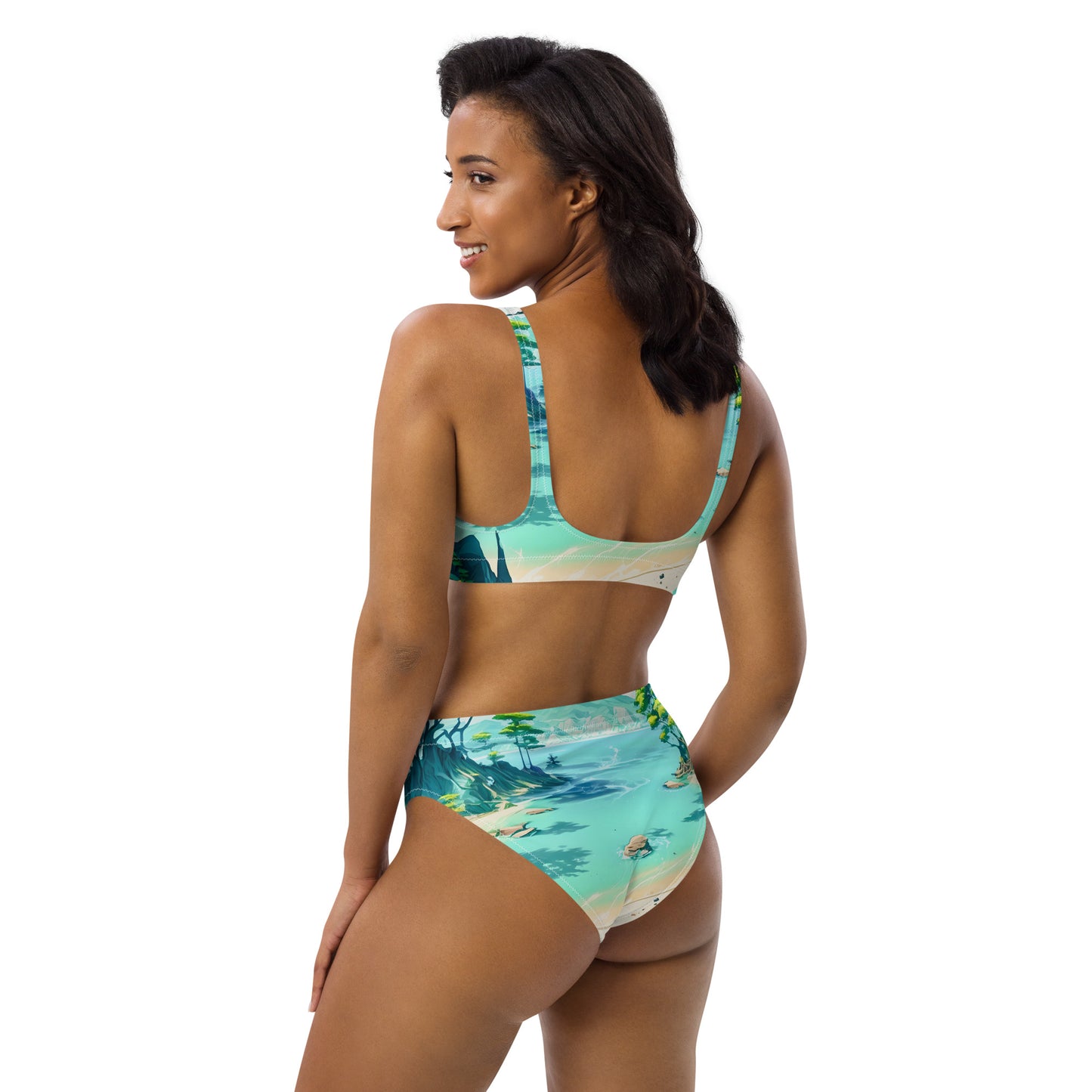 LAGOON LOVER #1 (Women's High-Waisted Bikini)