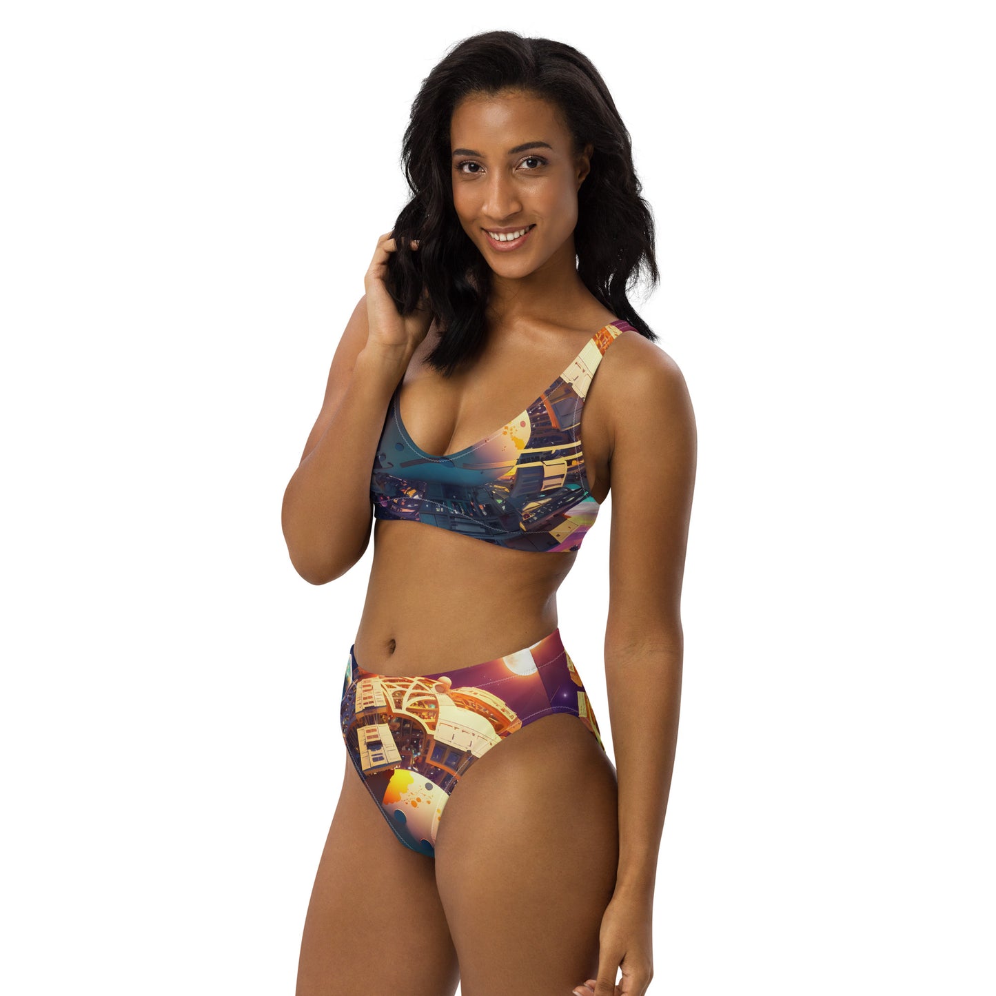SPACE EXPLORER #1 (Women's High-Waisted Bikini)
