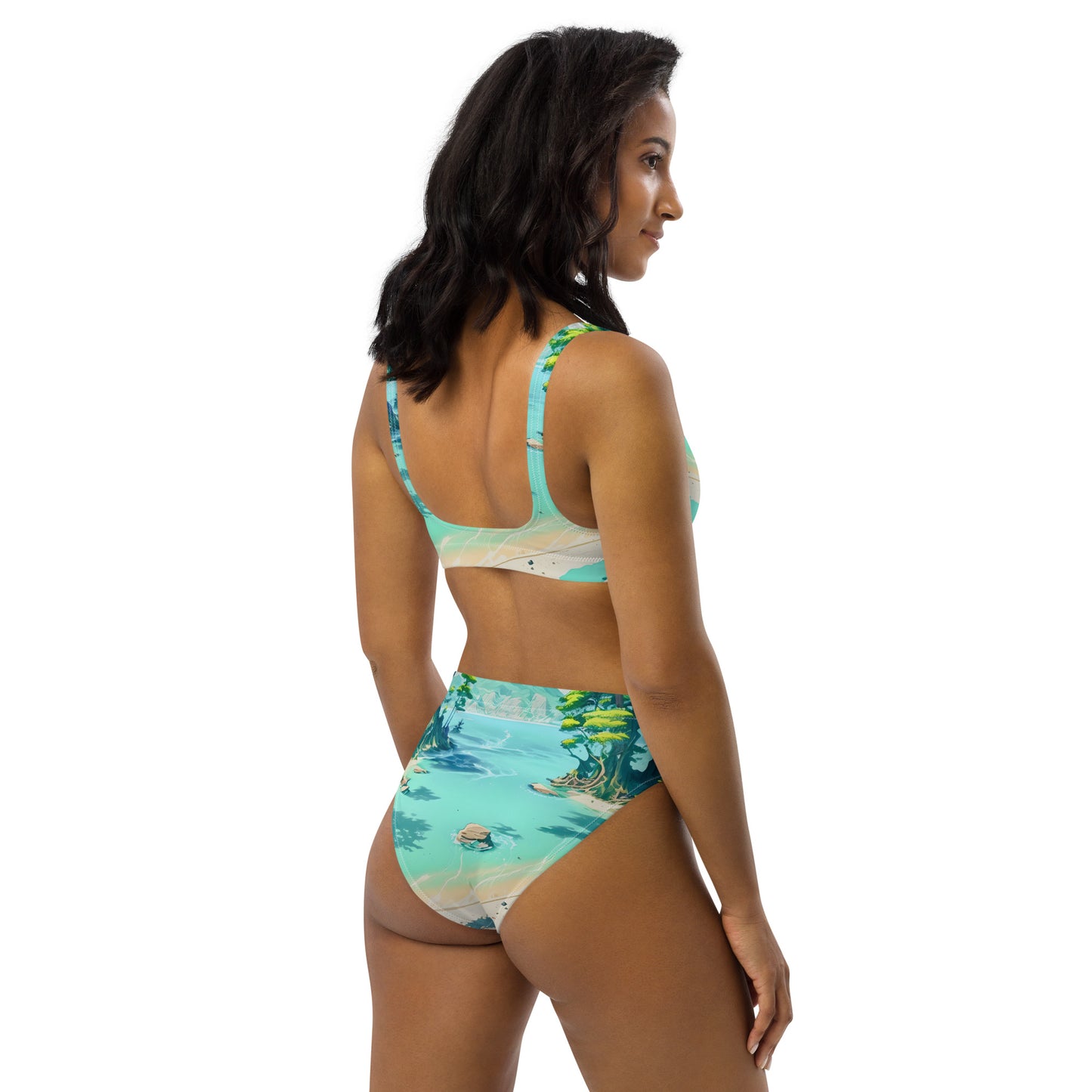 LAGOON LOVER #1 (Women's High-Waisted Bikini)