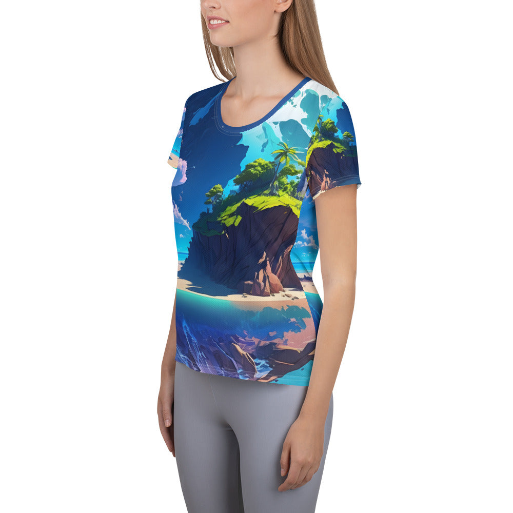 Women's Athletic T-Shirt (VIVID DREAMER #1 , Stylish and Durable)