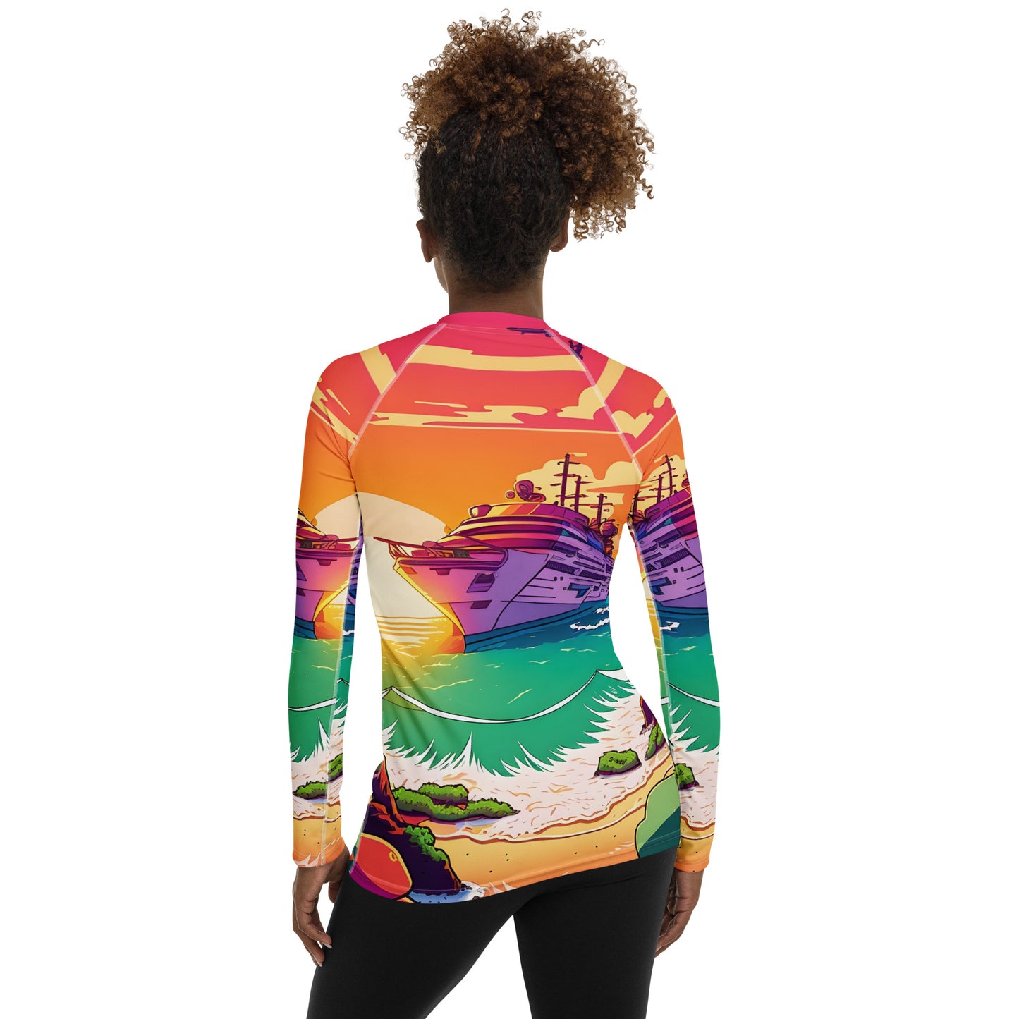 BEACH CRUISER Women's Long-Sleeve Rash Guard