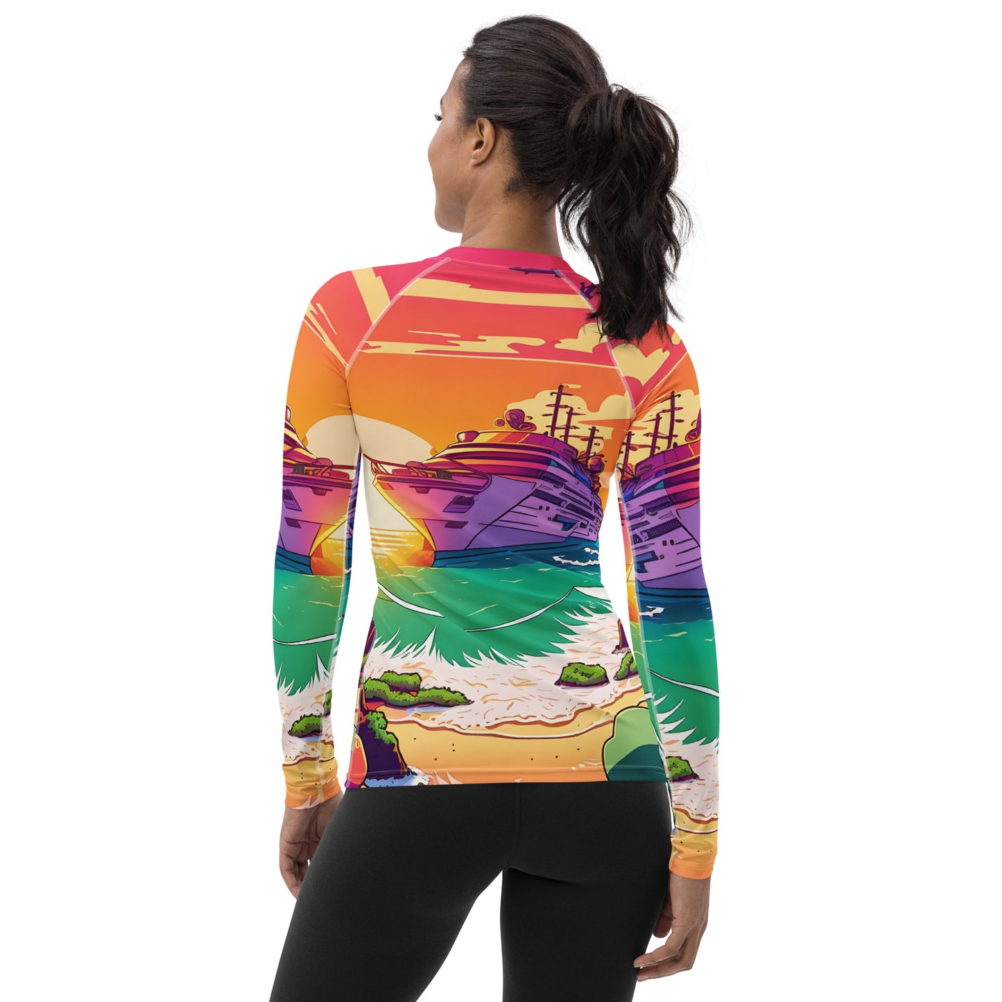 BEACH CRUISER Women's Long-Sleeve Rash Guard