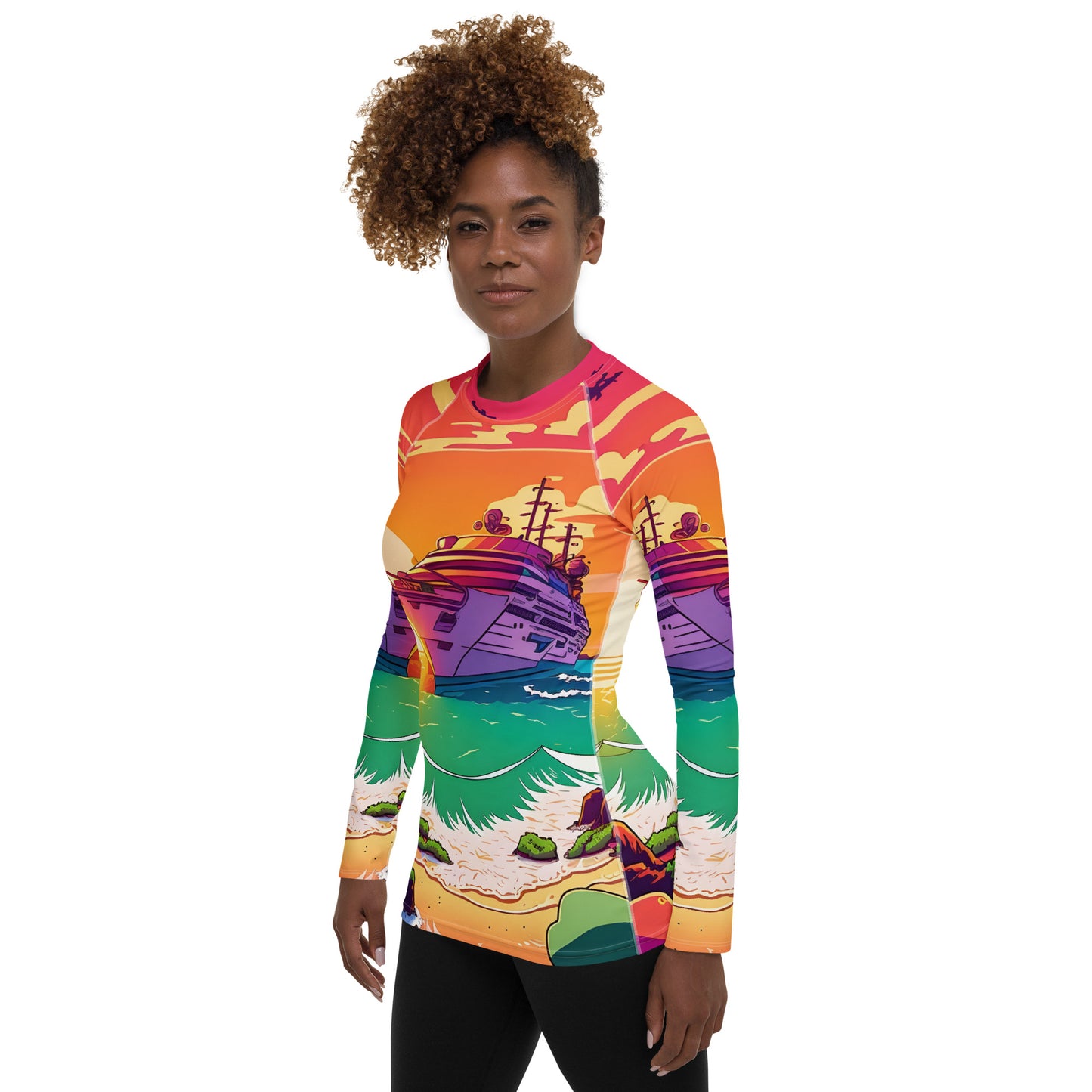BEACH CRUISER Women's Long-Sleeve Rash Guard