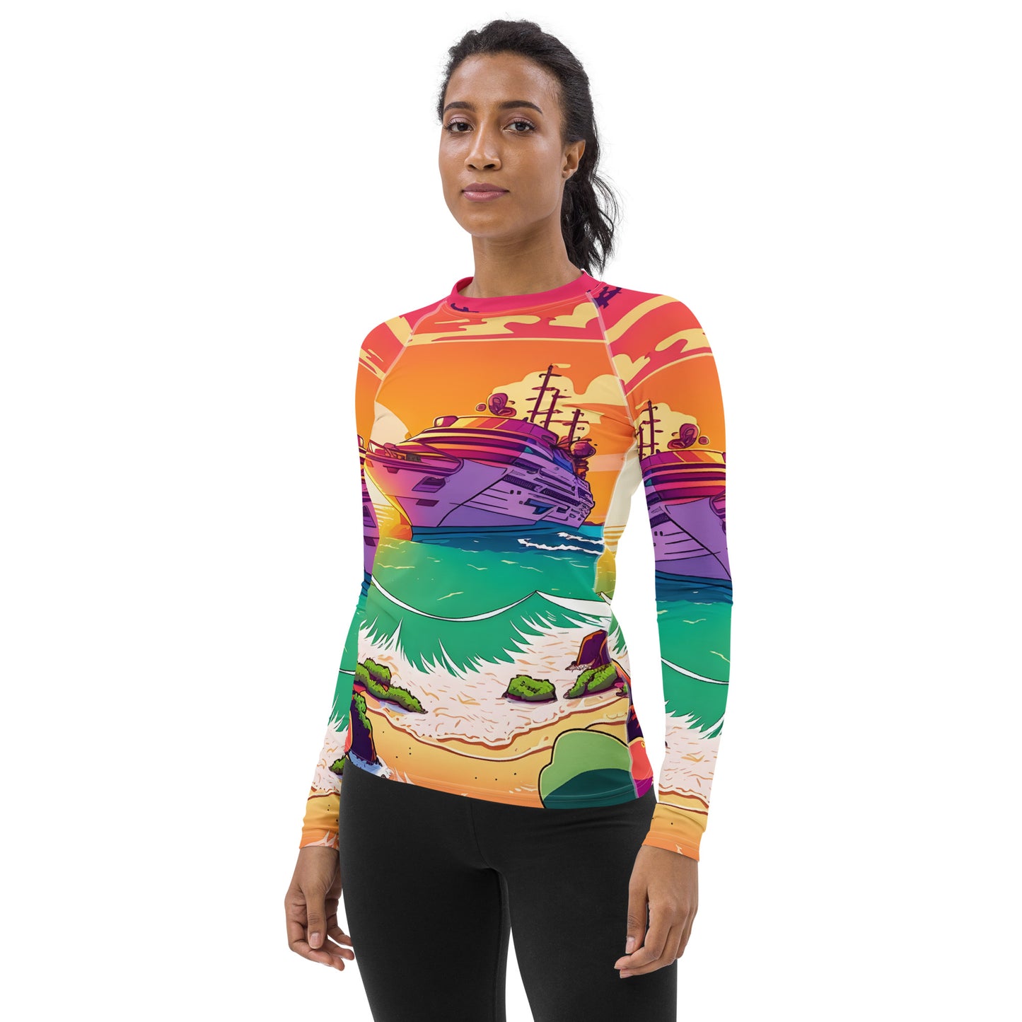 BEACH CRUISER Women's Long-Sleeve Rash Guard
