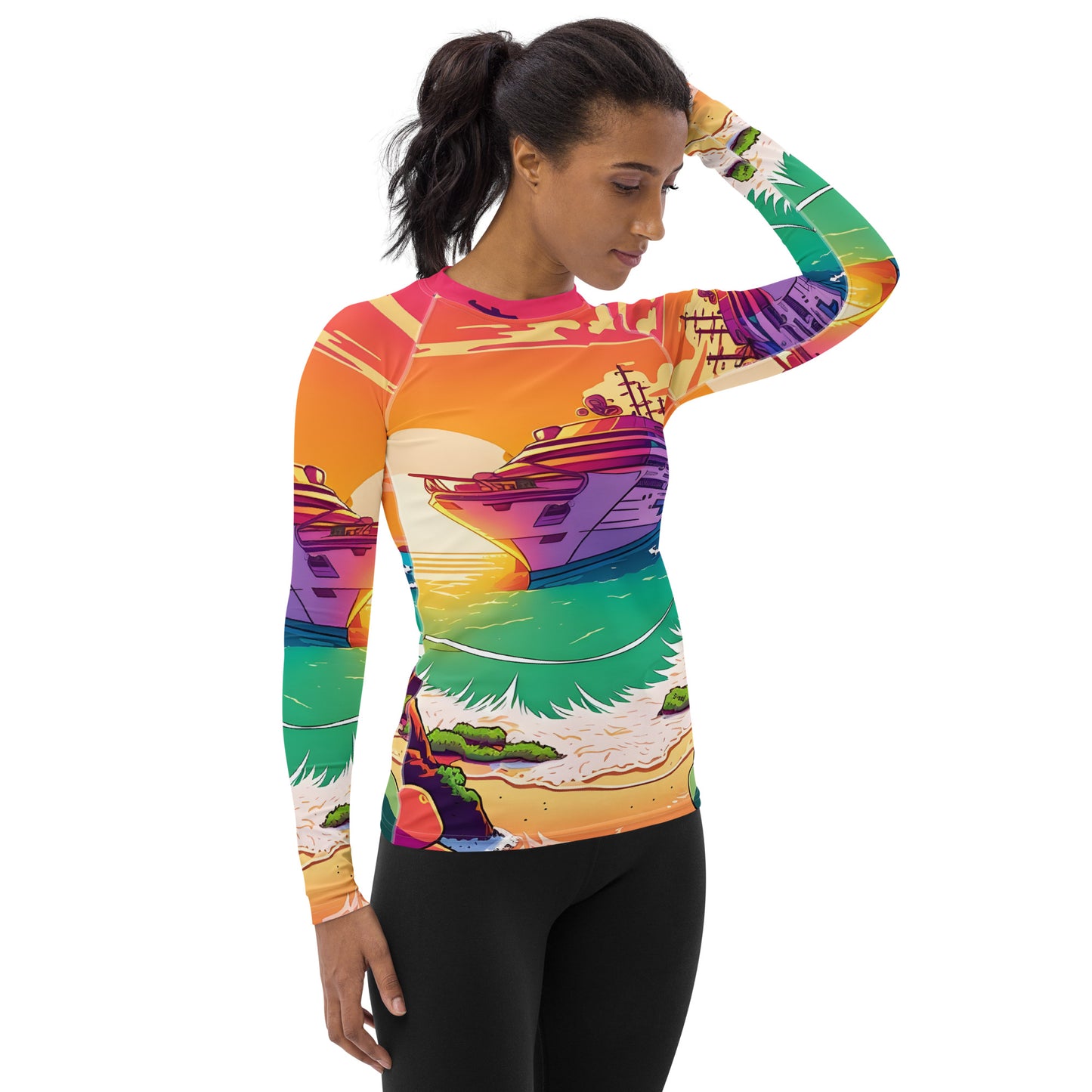 BEACH CRUISER Women's Long-Sleeve Rash Guard