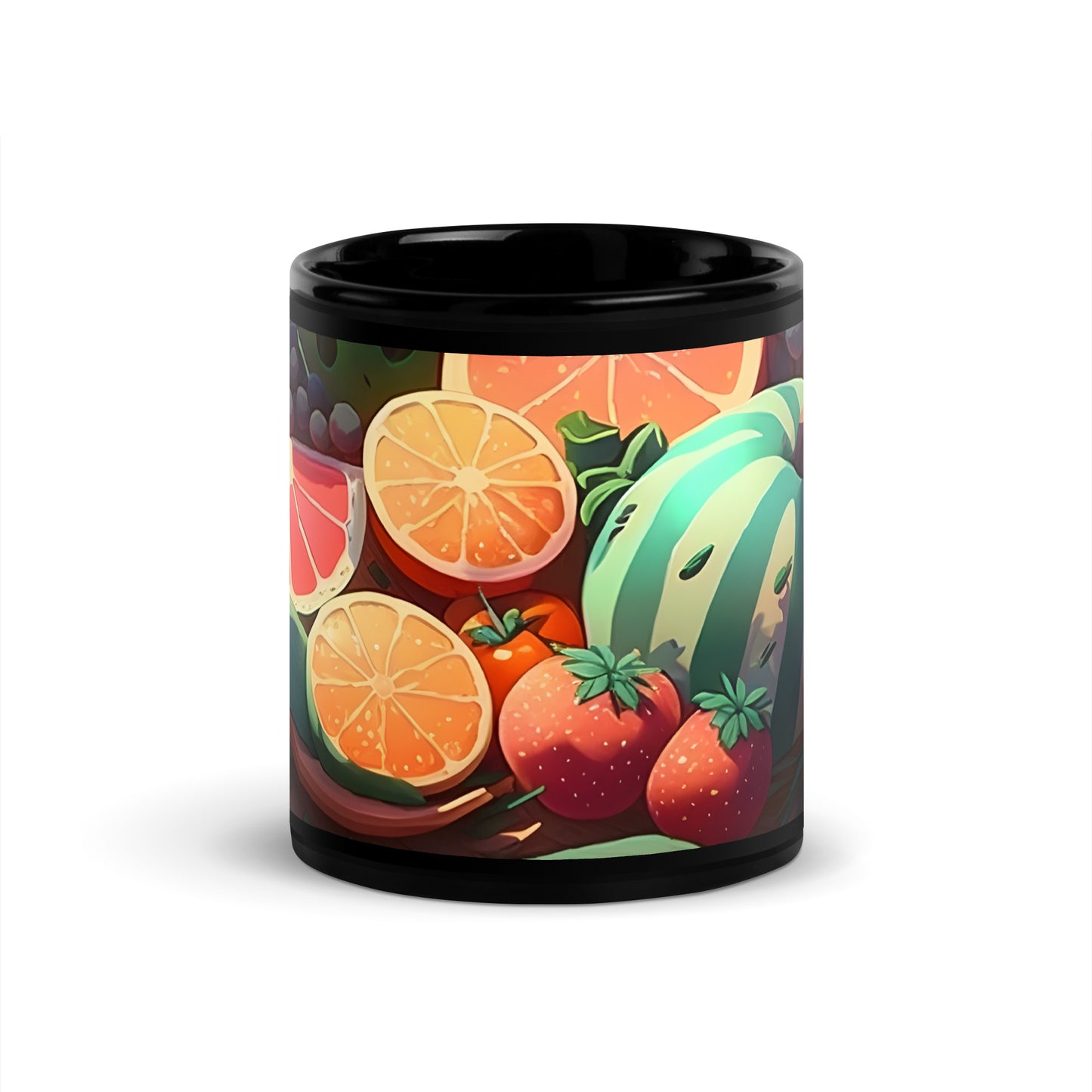 FRUITY VEGGIE #1 (Black Premium Mug)
