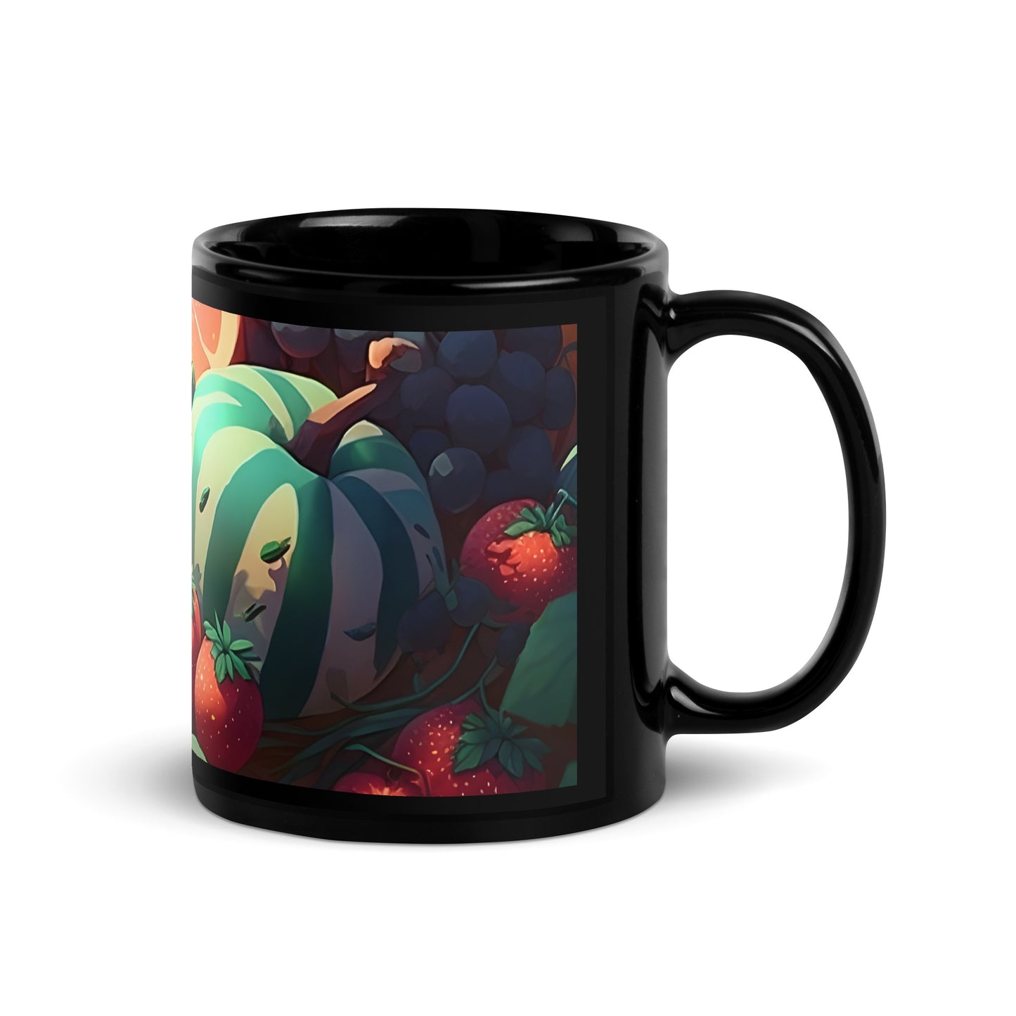 FRUITY VEGGIE #1 (Black Premium Mug)