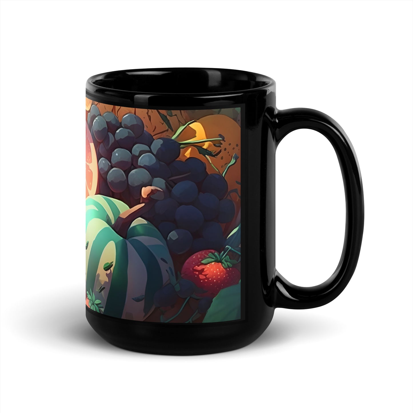FRUITY VEGGIE #1 (Black Premium Mug)