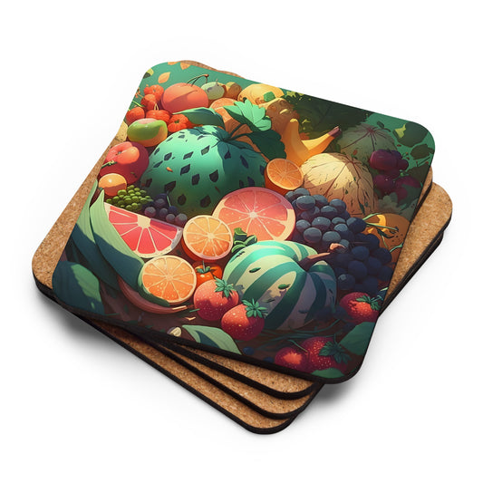 FRUITY VEGGIE #1 (Cork-Back Coaster)